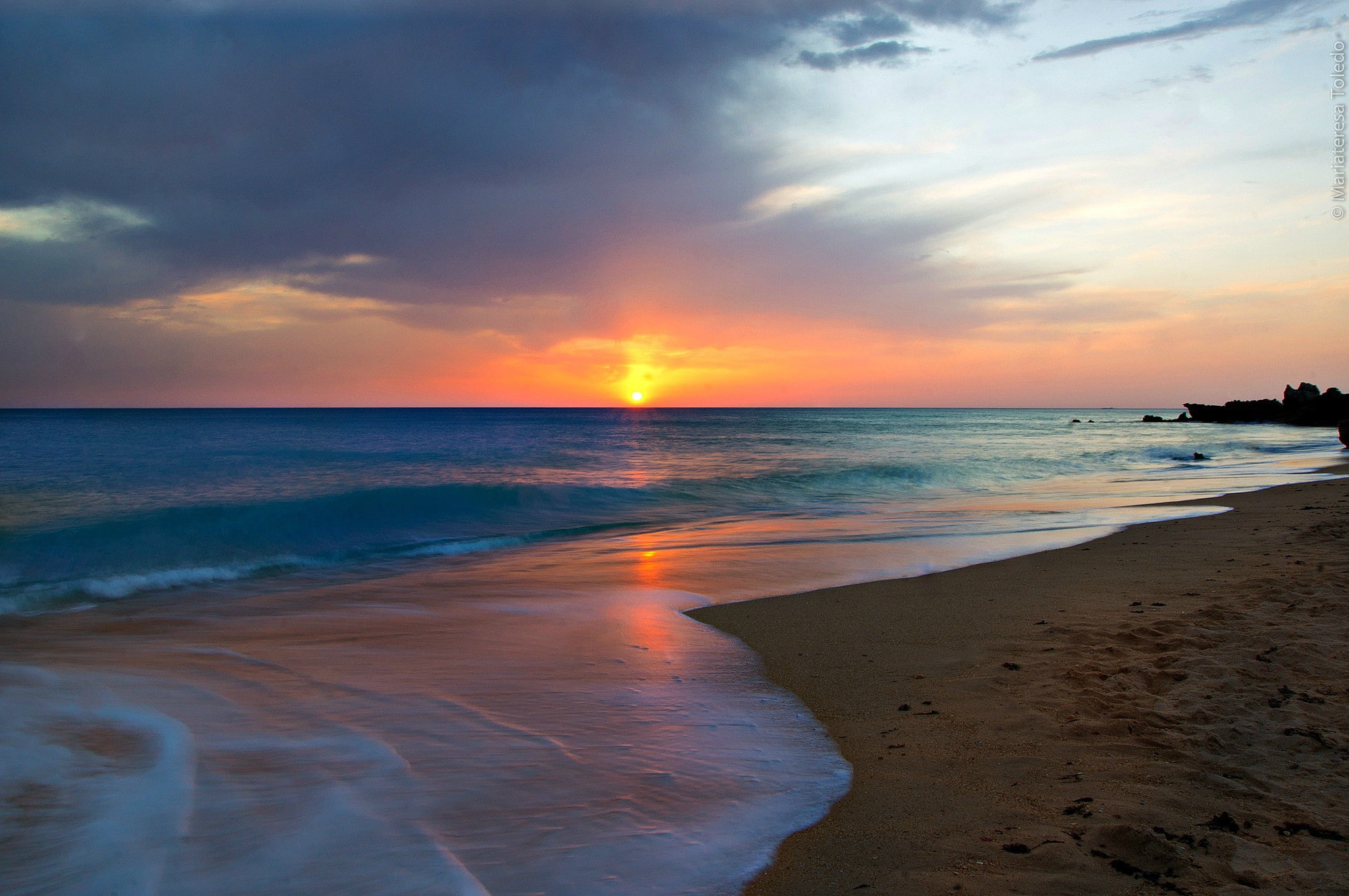 Sea, andalusian, beach, dawn, 1080P, Andalusian sun, sun, HD Wallpaper