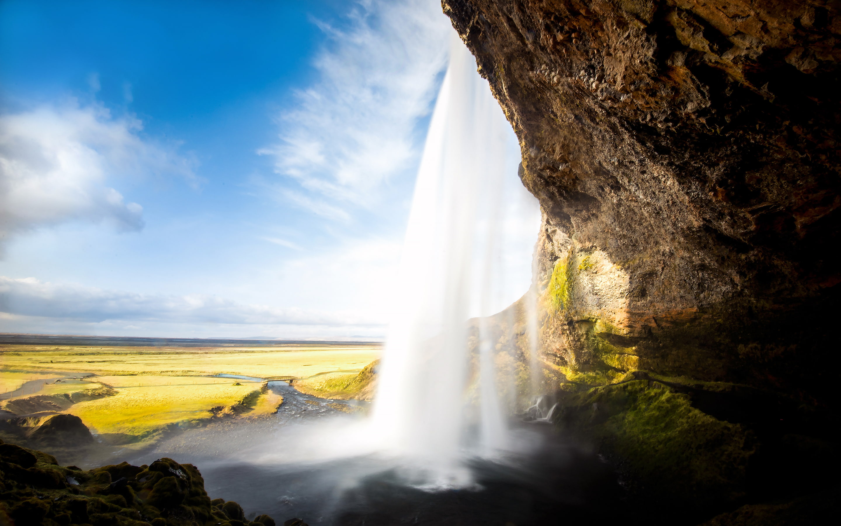 seljalandsfoss, seljalsfoss, 2K, waterfall, HD Wallpaper
