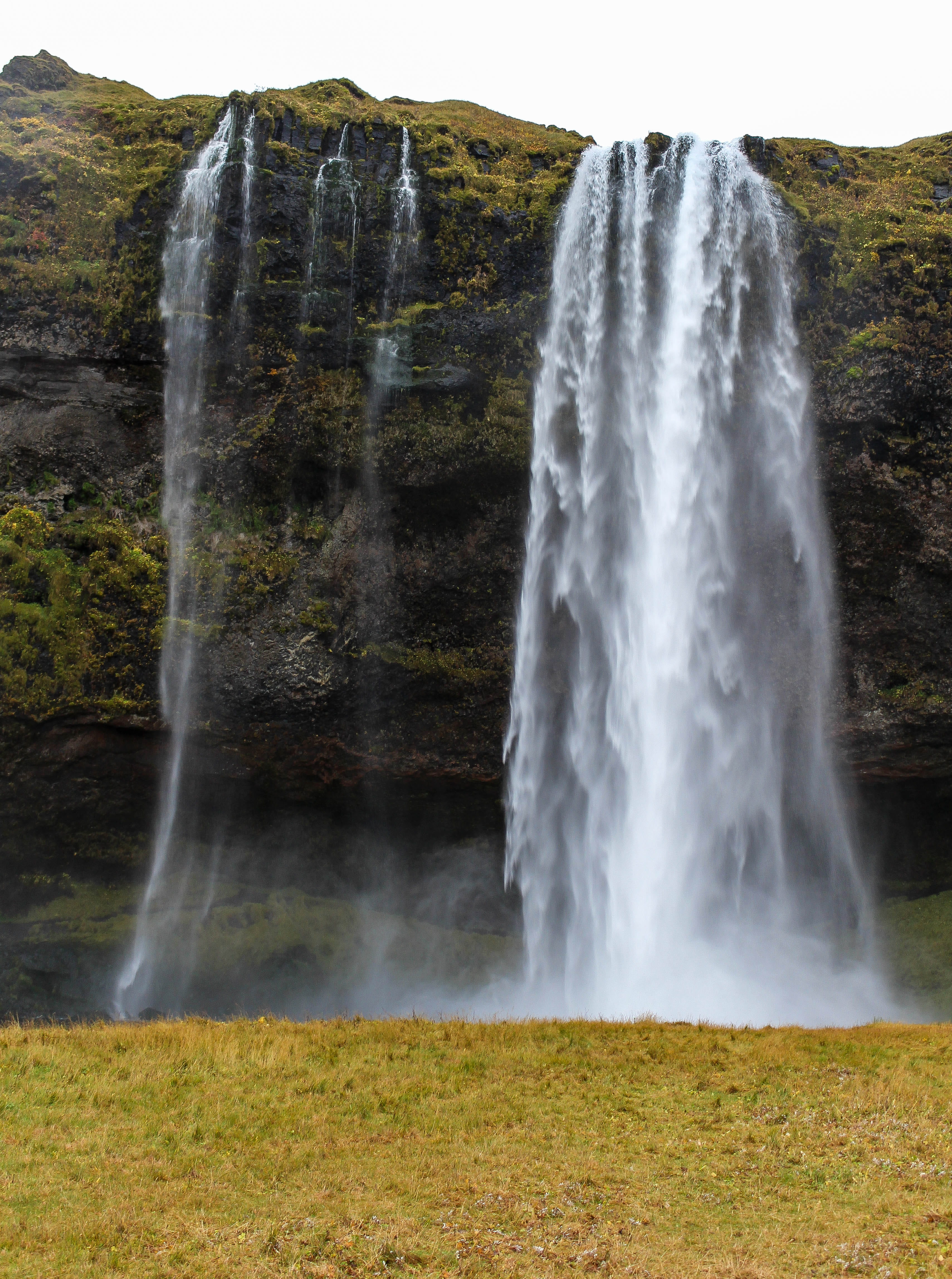outdoors, falling water, power in nature, beauty in nature, scenics - nature, iceland, power, long exposure, seljalandsfoss, wild, non-urban scene, blurred motion, Phone HD Wallpaper