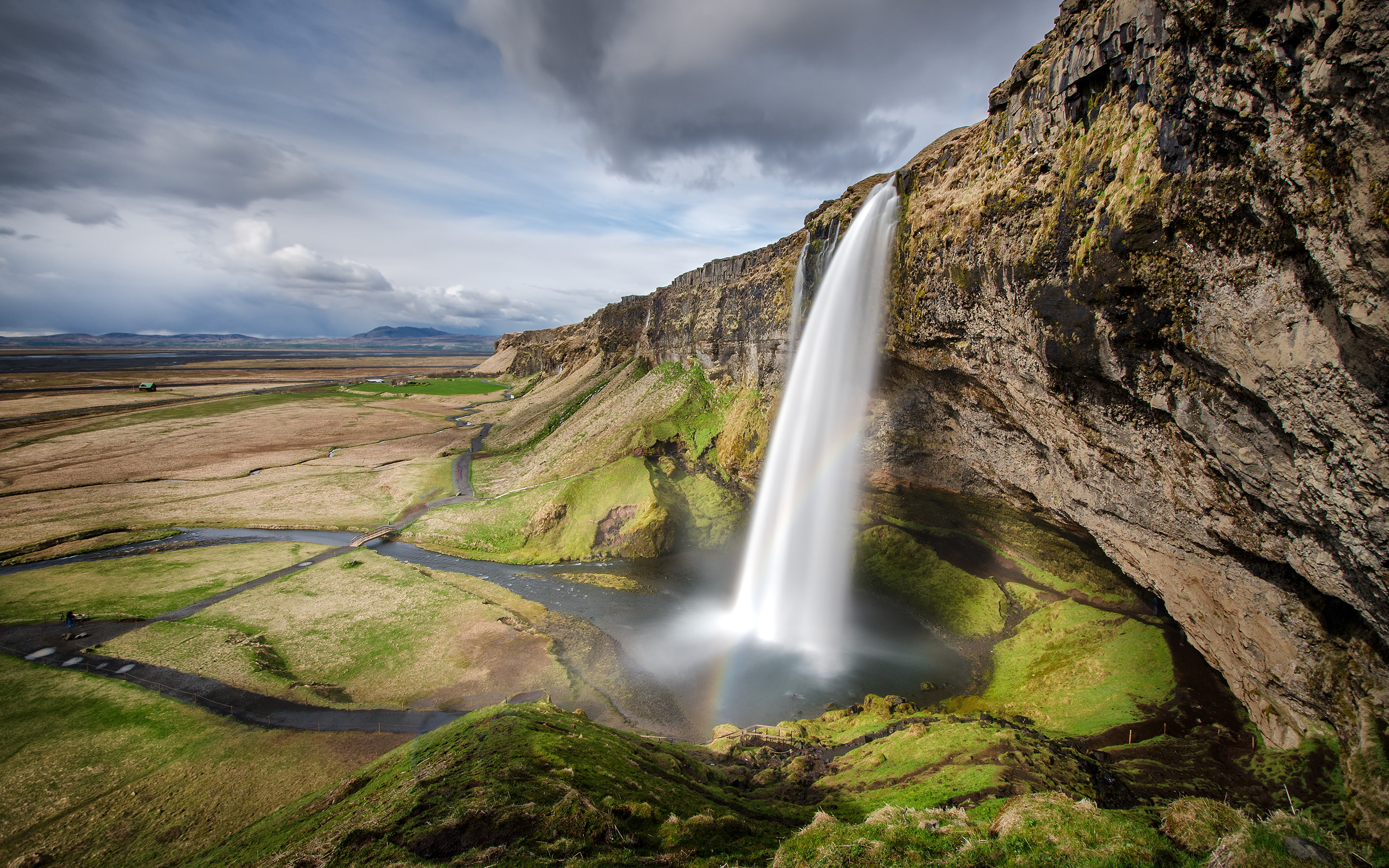 2K, Seljalandsfoss, Waterfall, HD Wallpaper