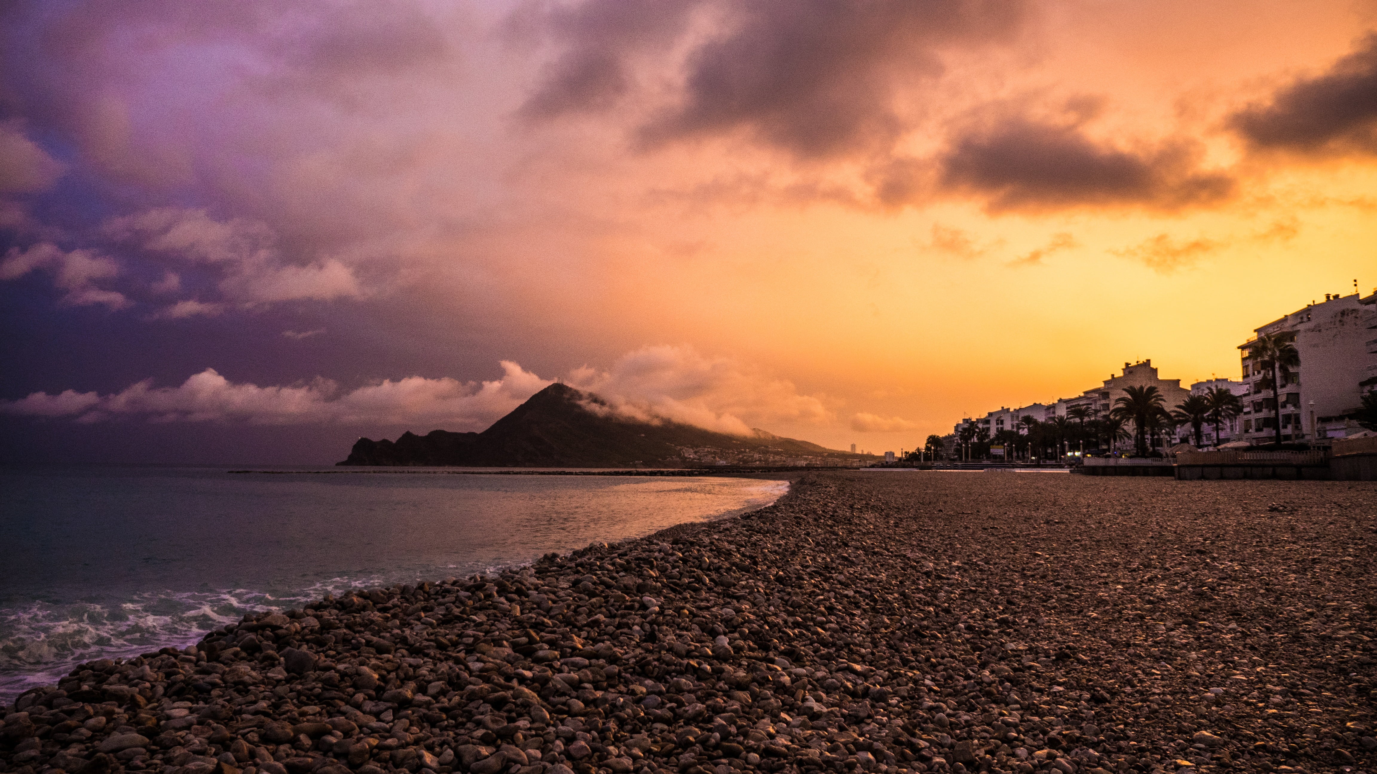travel destinations, gold, outdoors, sun, beach, summer, coastline, seascape, environment, equinox, scenics - nature, water, cloud - sky, sunset, no people, HD Wallpaper
