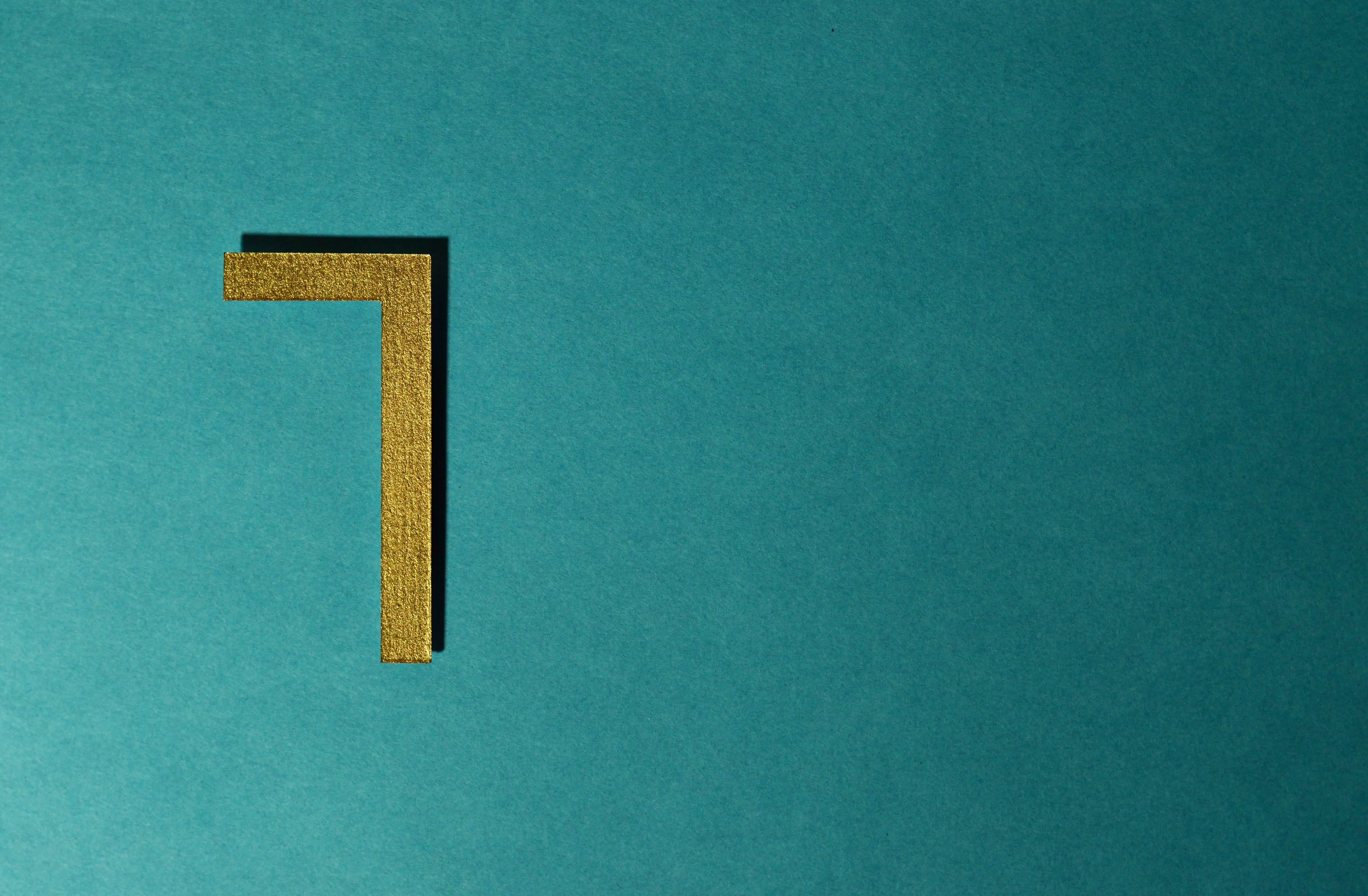 decorative, indoors, number, blank, design, metallic, 5K, illustration, decor, backgrounds, green background, copy space, golden, education, gold colored, HD Wallpaper