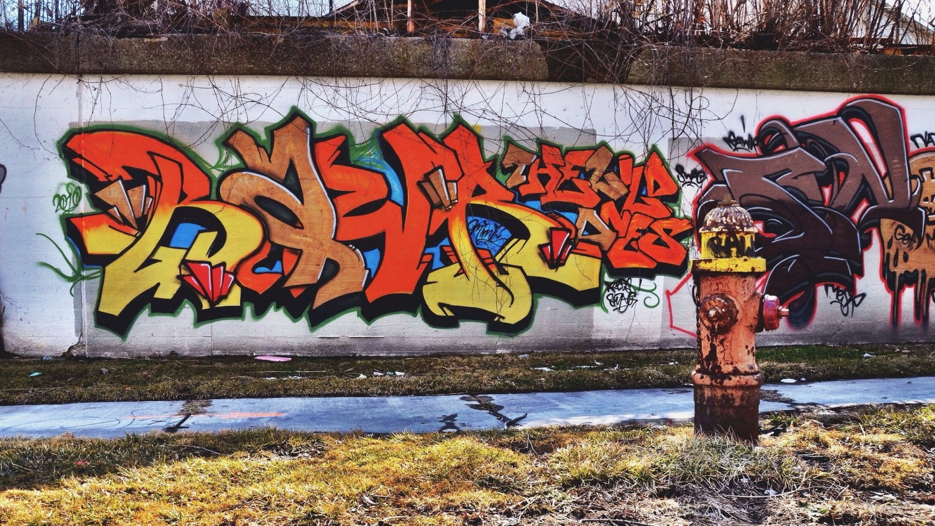 grafiti, 1080P, HD Wallpaper