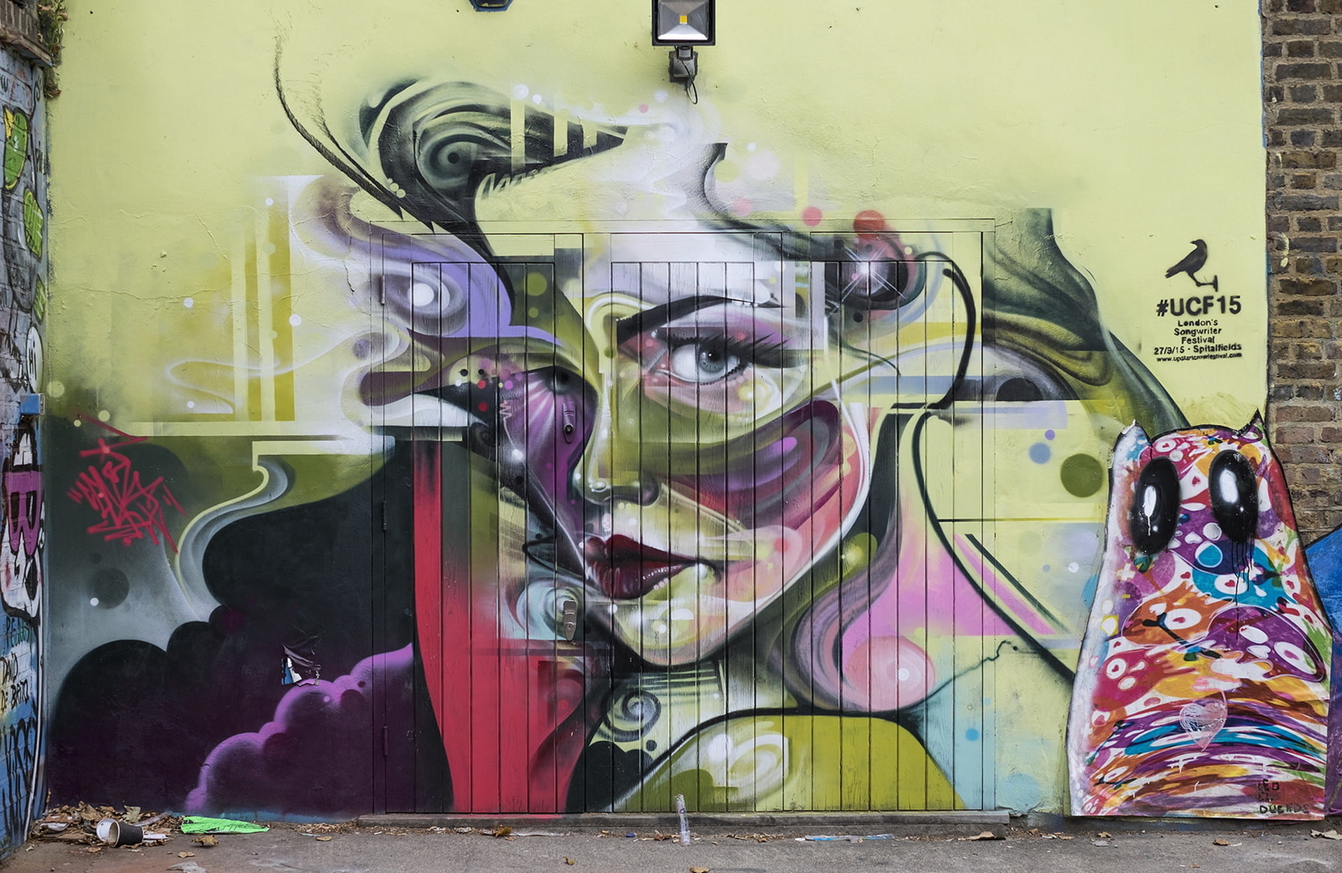 the city, wall, 1080P, grafiti, HD Wallpaper