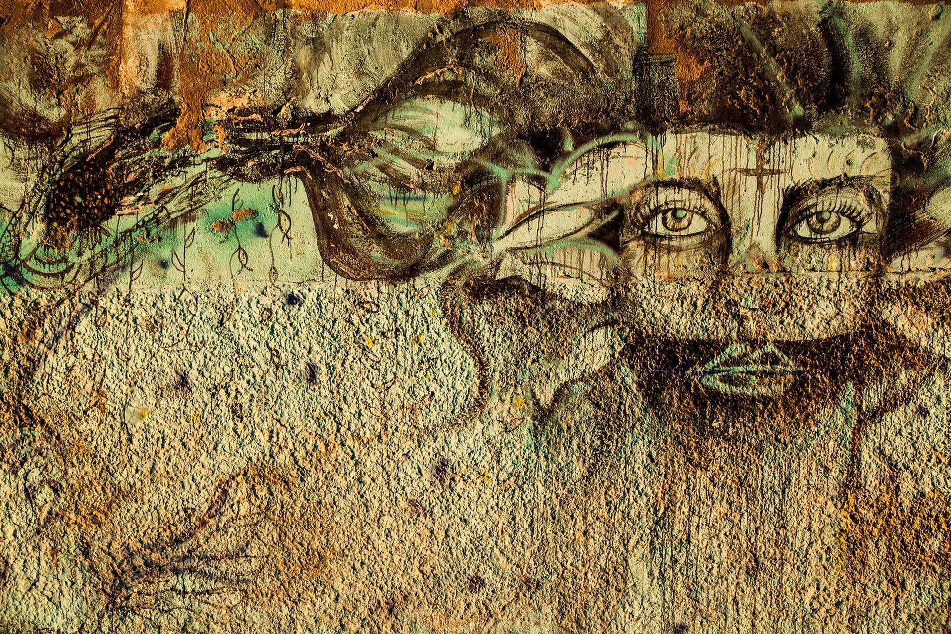 figure, wall, 1080P, grafiti, HD Wallpaper