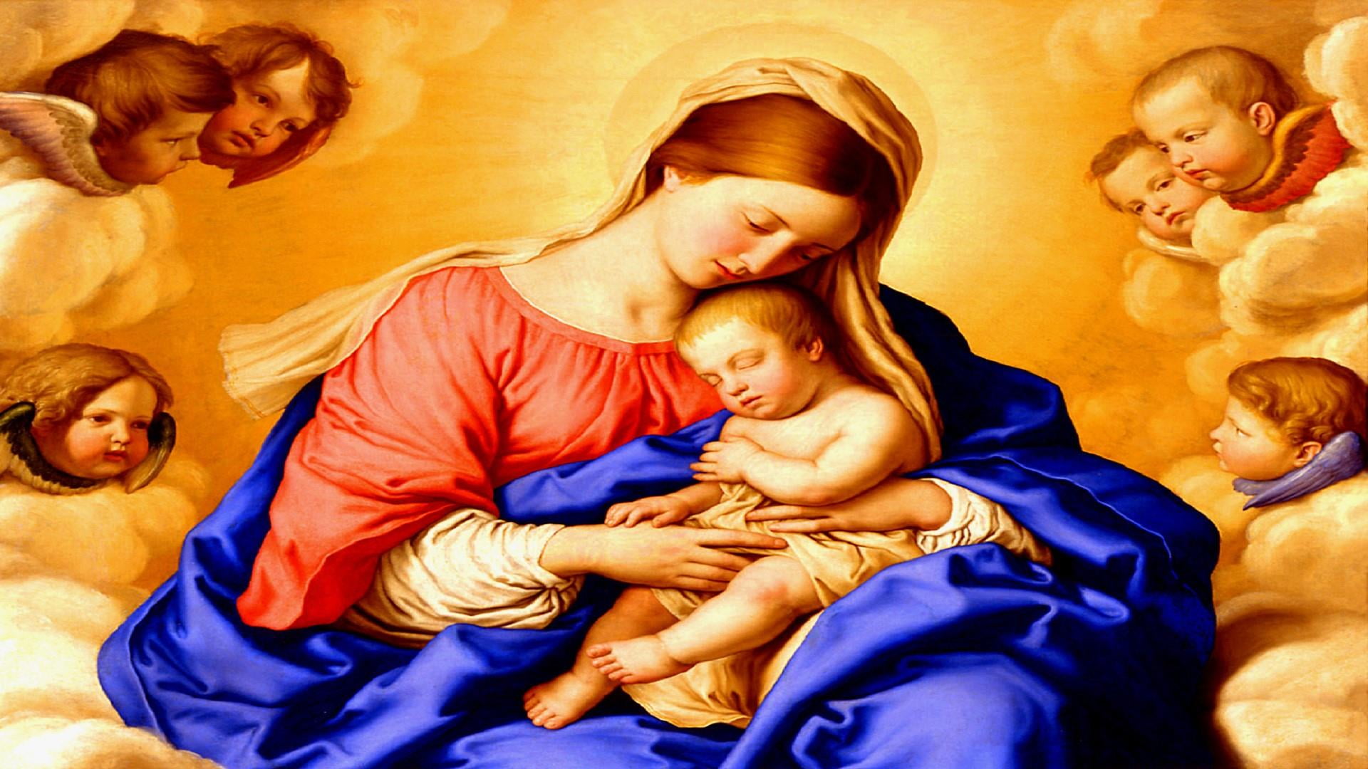 love, boys, childhood, virgin mary, happiness, men, adult, madonna, christmas, group of people, emotion, offspring, males, art, religion, girls, parent, HD Wallpaper