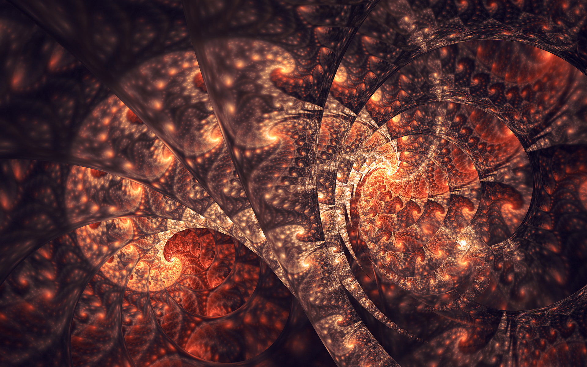 fractal, digital art, render, CGI, 1080P, artwork, shapes, abstract, HD Wallpaper