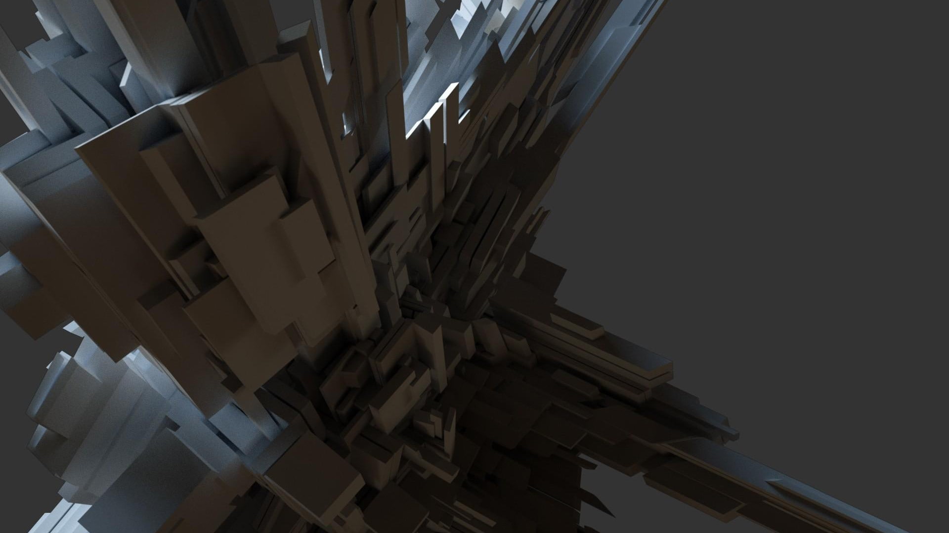 CGI, abstract, shapes, render, digital art, 1080P, HD Wallpaper
