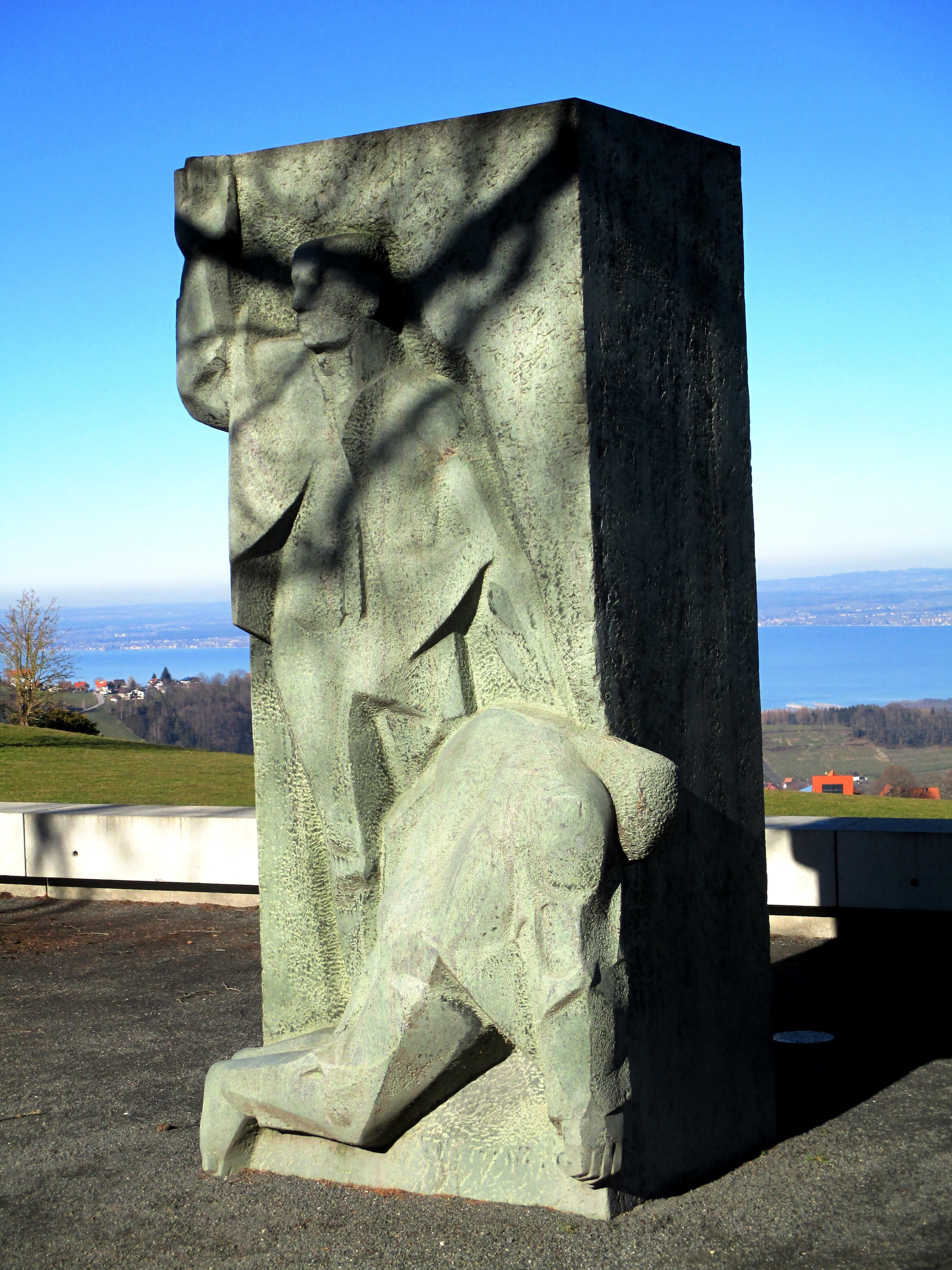 art and craft, human representation, 4K, founder of red cross, jean henri dunant, close-up, spa, travel destinations, sun, sky, sunlight, memorial stone, Phone HD Wallpaper
