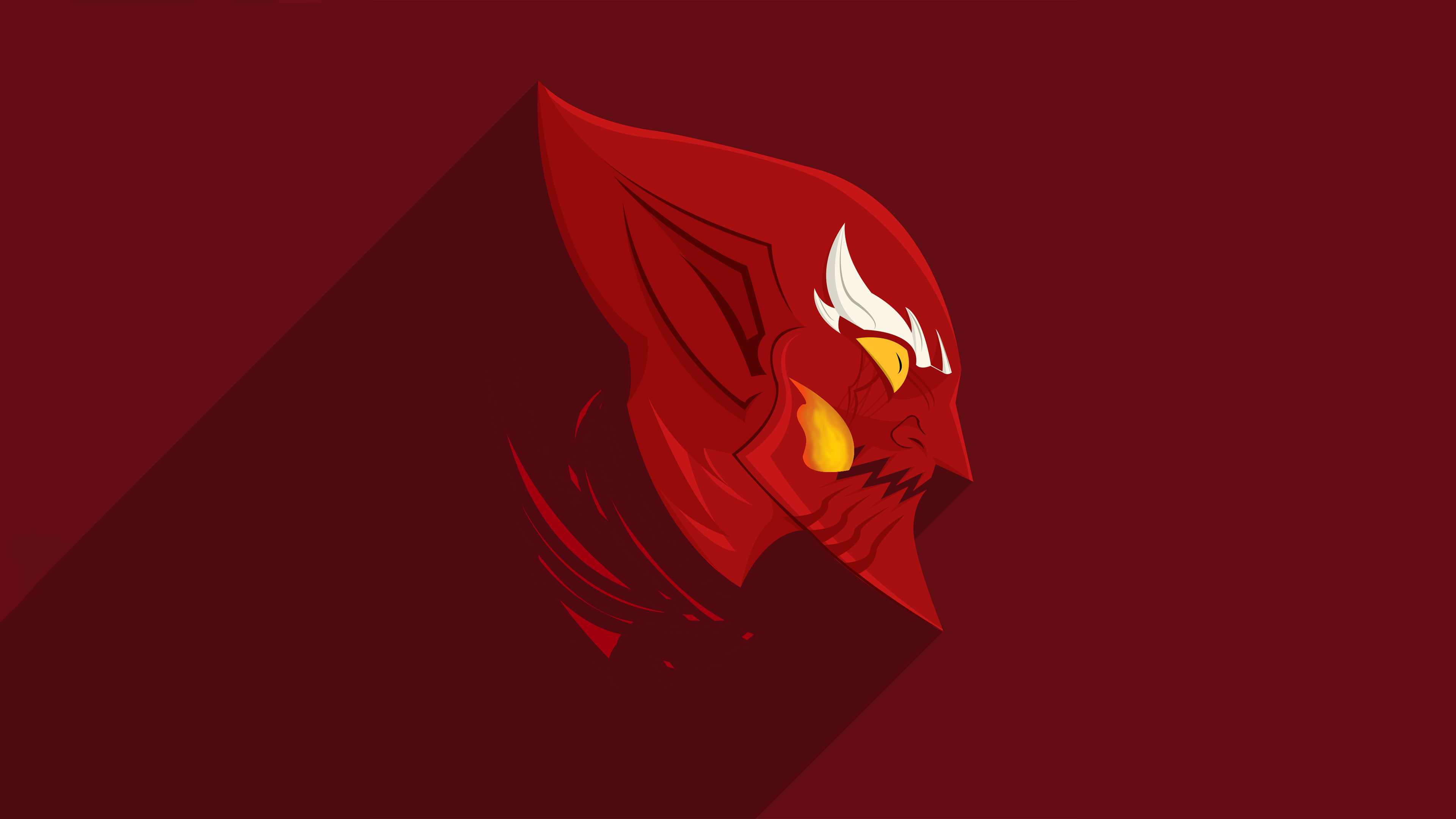 goblin, marve, red, 4K, minimal, HD Wallpaper
