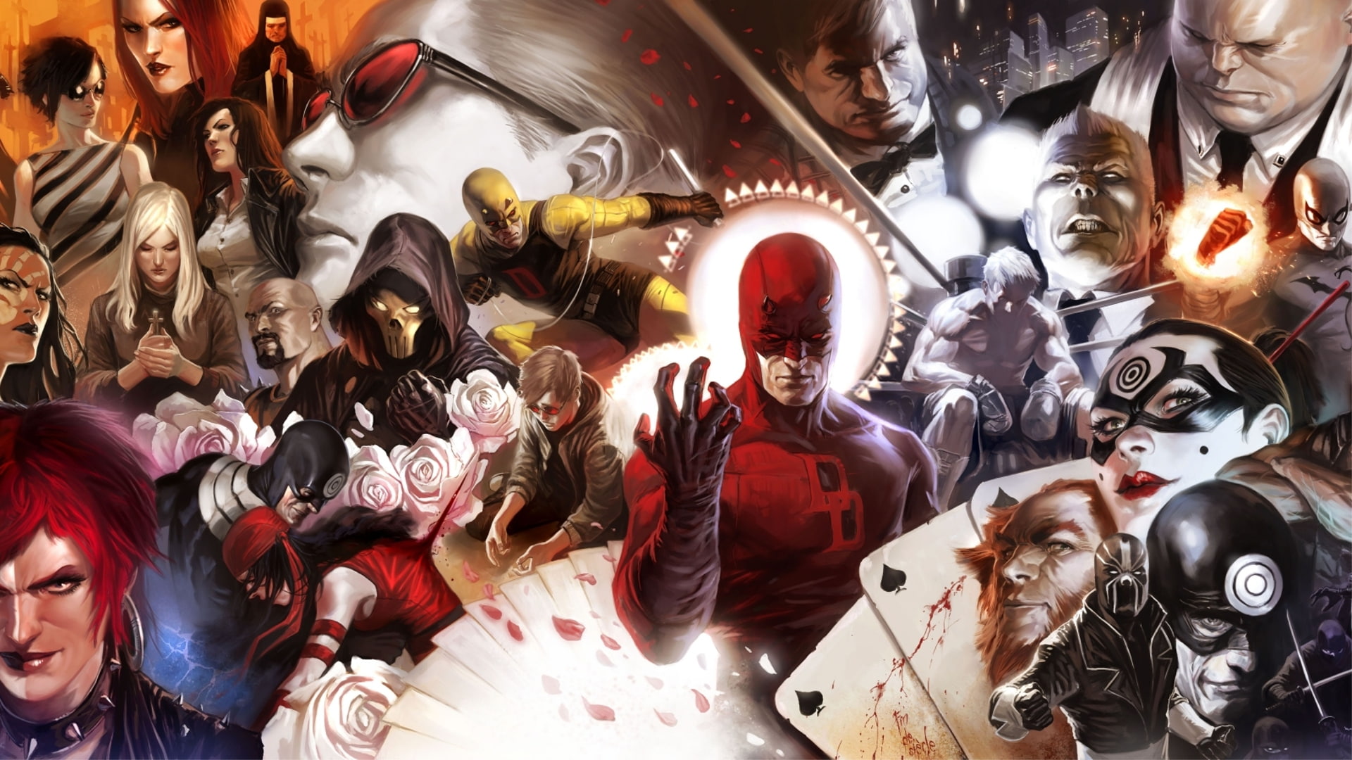 art, entertainment, x, Heroes (TV Series), hd, Daredevil, comics, 1080P, series, heroes, tv, marvel, HD Wallpaper