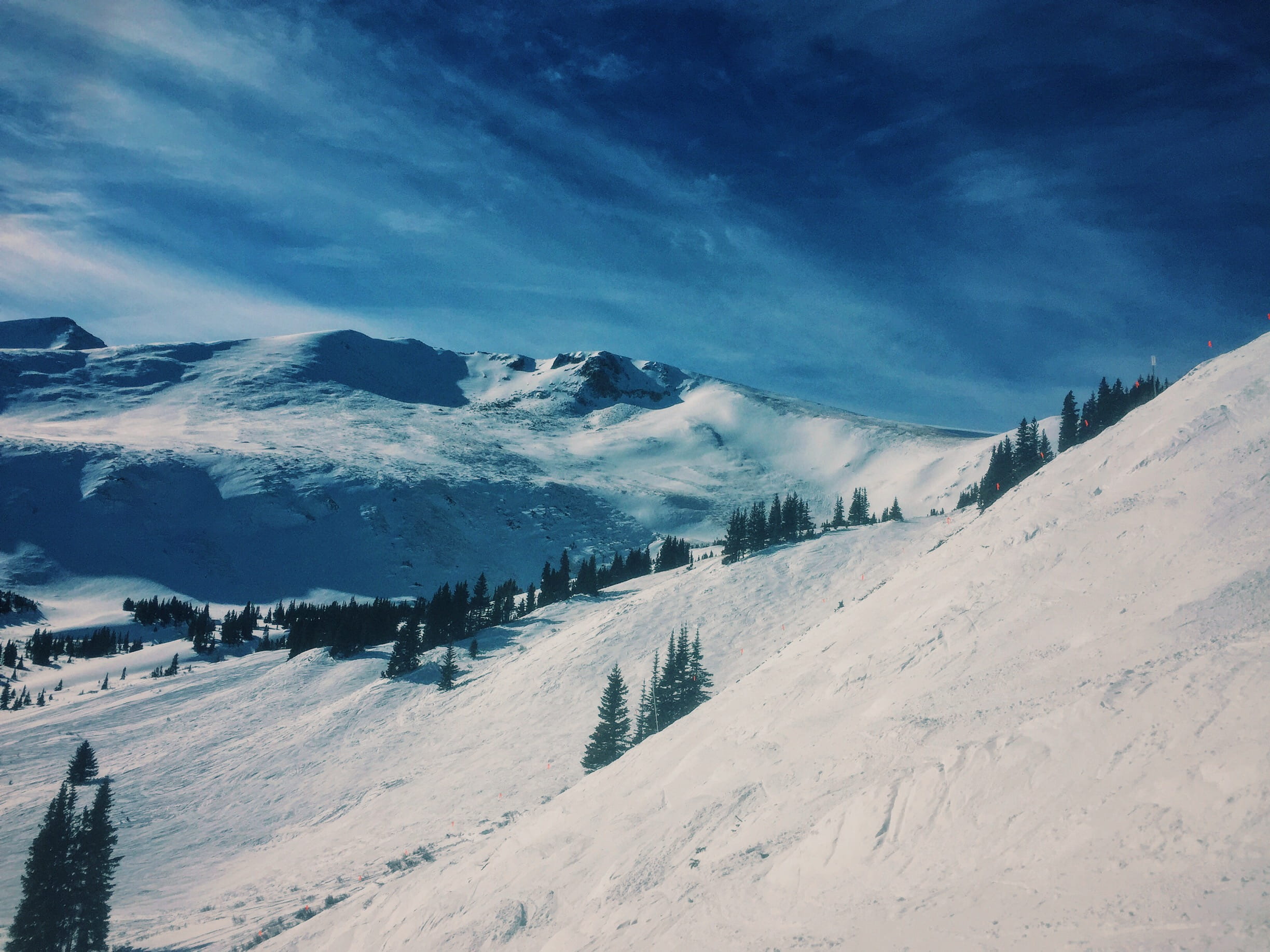 outdoors, landscape, tranquil scene, cold temperature, 1080P, mountain, snowcapped mountain, snowy, alp, dillon, blue sky, beauty in nature, keystone ski resort, HD Wallpaper
