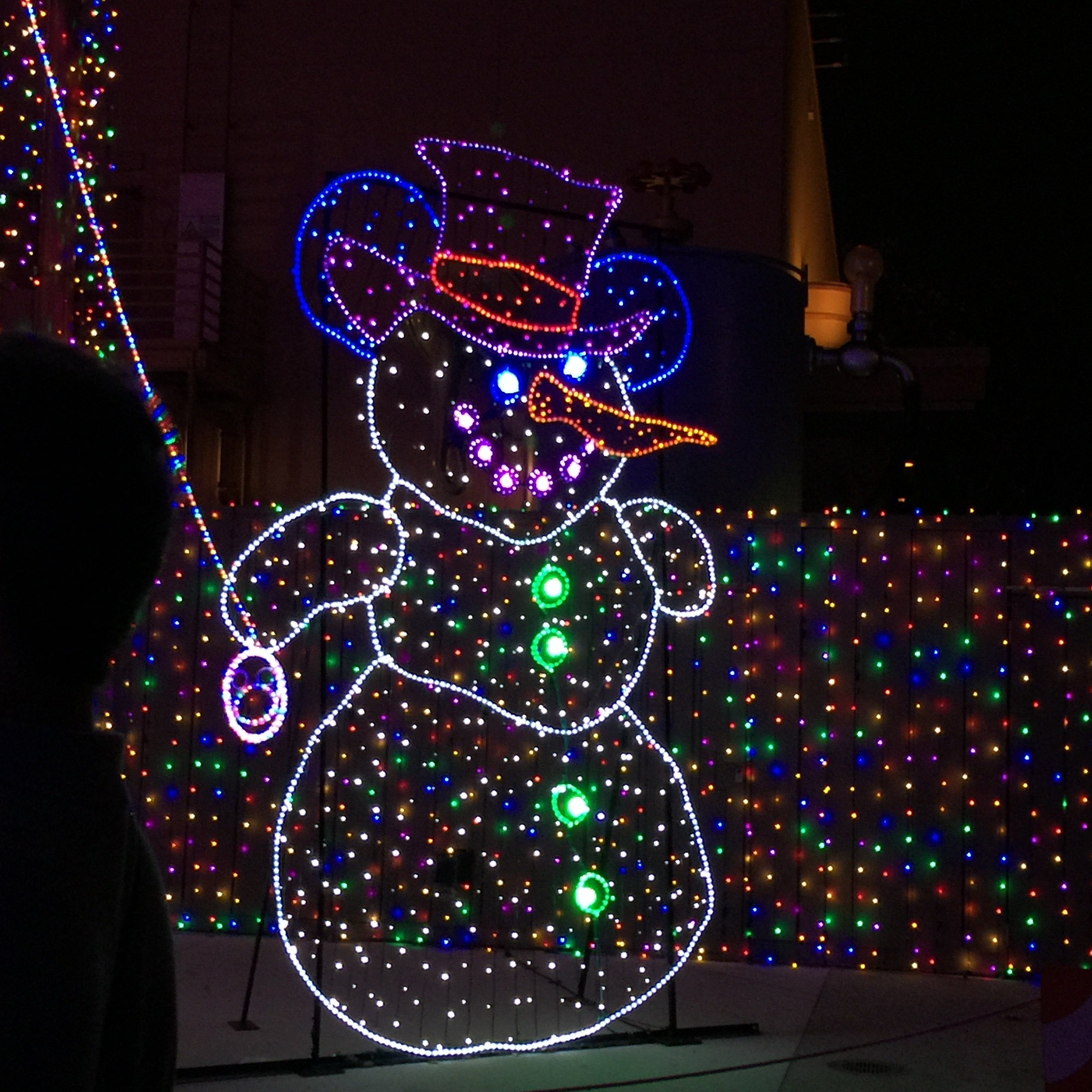 glowing, disney, light, christmas ornament, christmas decoration, 1080P, indoors, illuminated, osborne lights, christmas tree, christmas, christmas lights, Phone HD Wallpaper