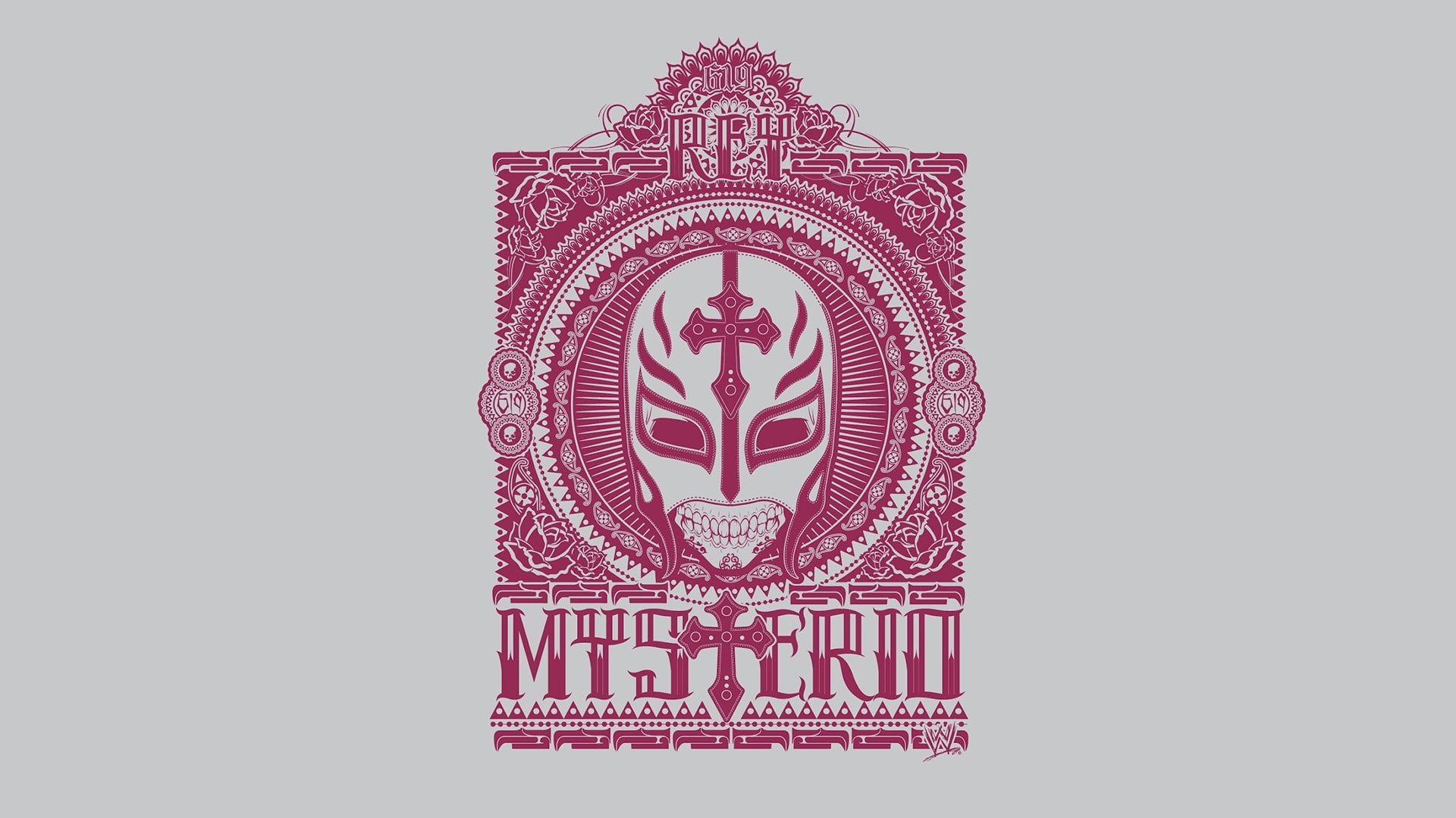 fan, grey, hd, Fan Art, art, mysterio, 1080P, sports, background, wrestling, HD Wallpaper