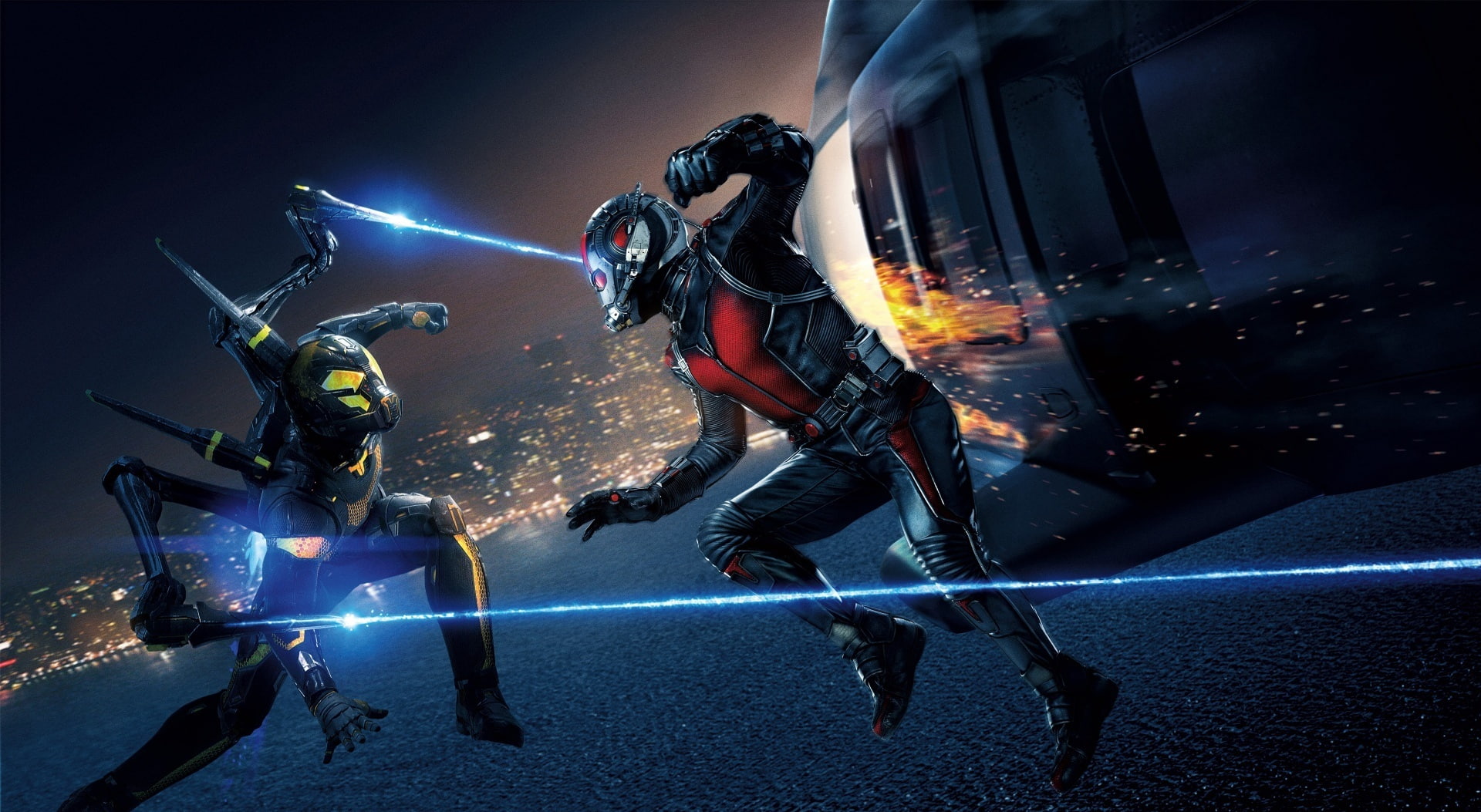 outdoors, scuba diving, full length, adult, water, ant, people, Other Movies, ant man, night, headwear, Movies, nature, illuminated, transportation, obscured face, HD Wallpaper