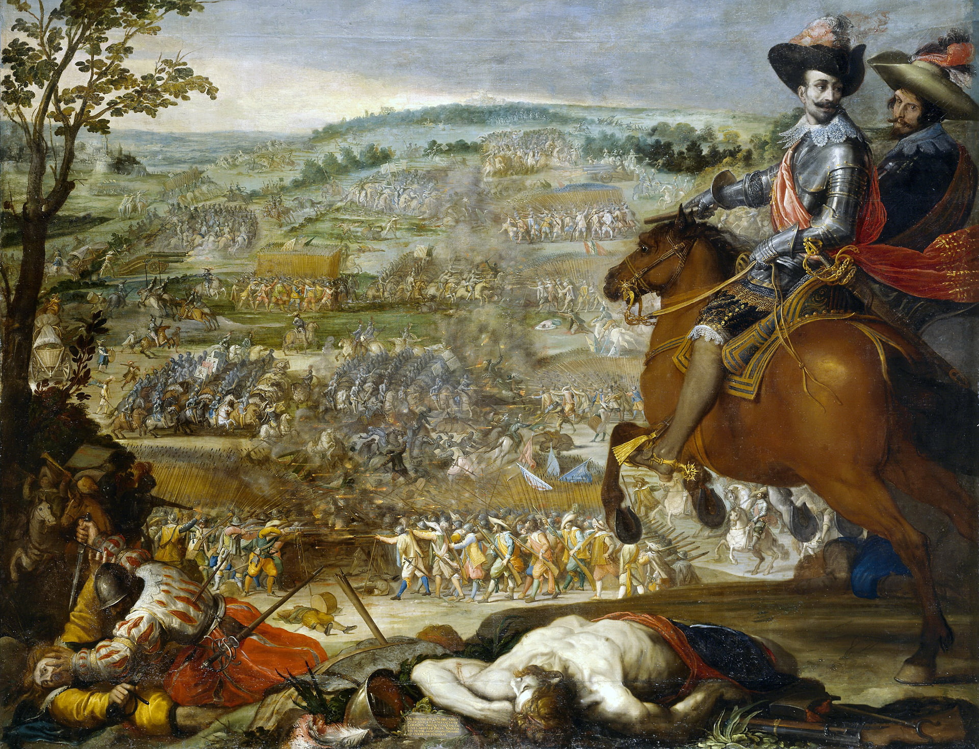 The victory at the Battle of Fleurus, Vincenzo Carducci, army, picture, 1080P, battle genre, the battle, HD Wallpaper