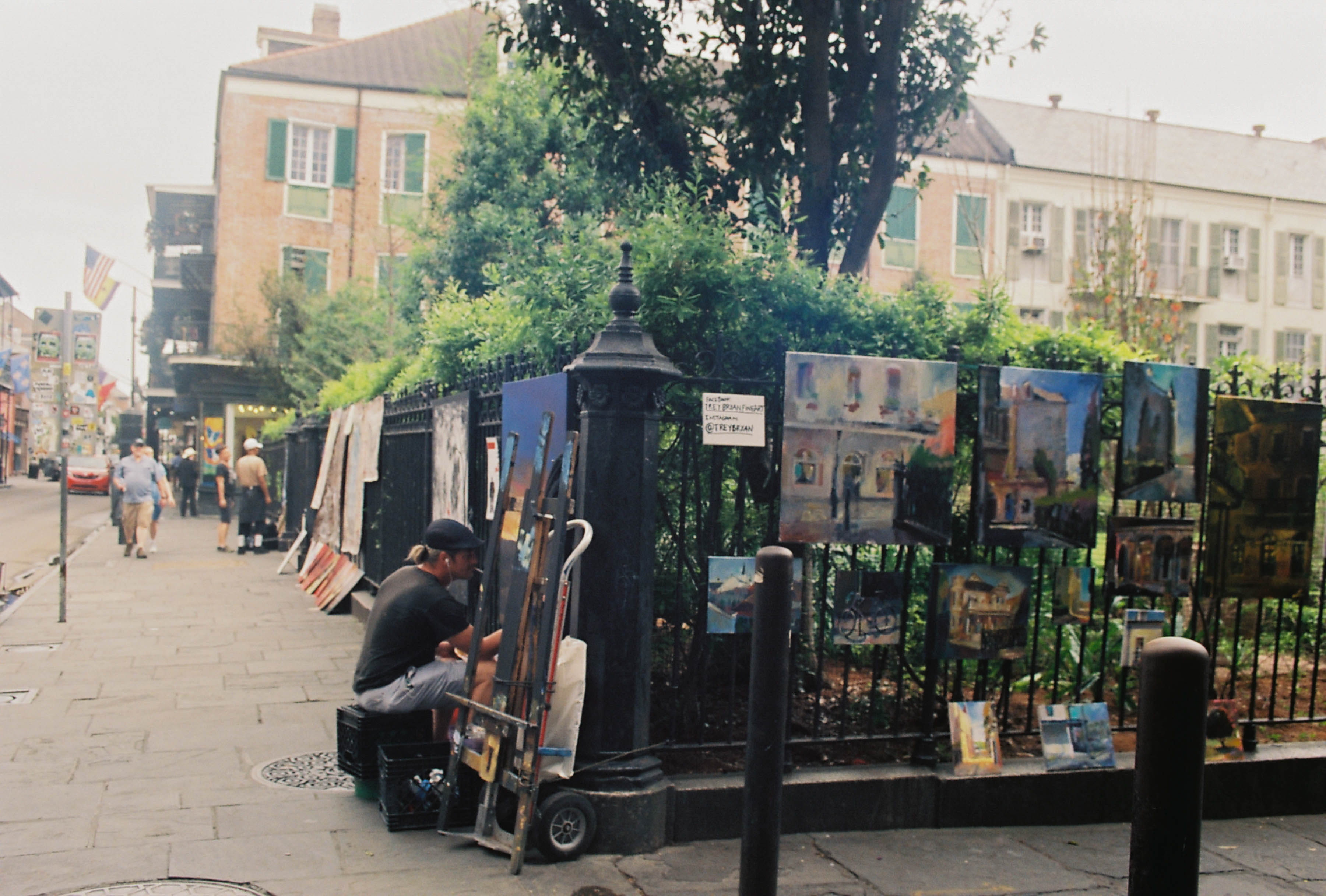 mode of transportation, men, french quarter, transportation, painter, paint, nature, building, united states, building exterior, group of people, city, HD Wallpaper