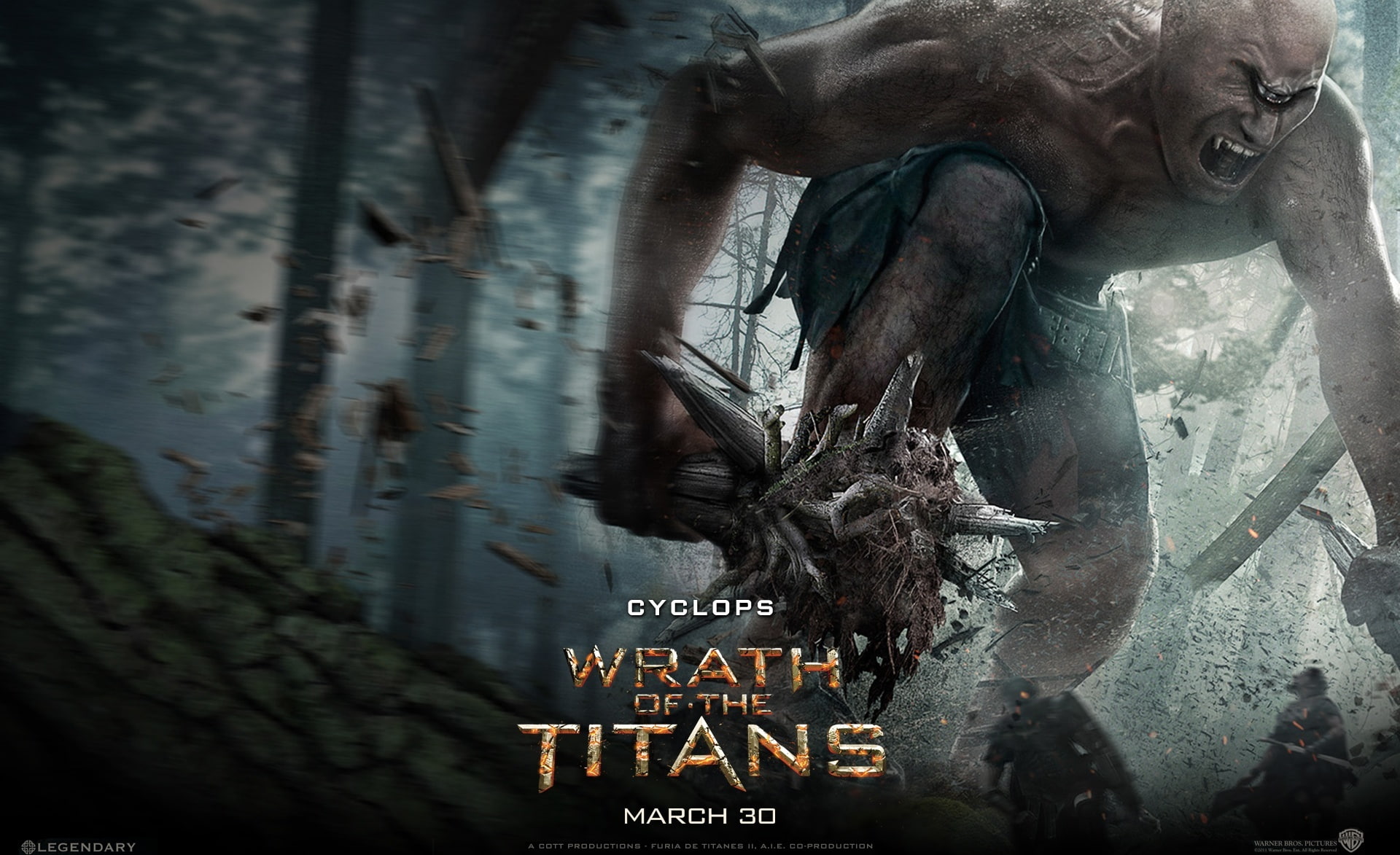 2012, selective focus, Movies, wrath of the titans, script, sculpture, business, vertebrate, representation, 1080P, cyclops, communication, animal wildlife, HD Wallpaper