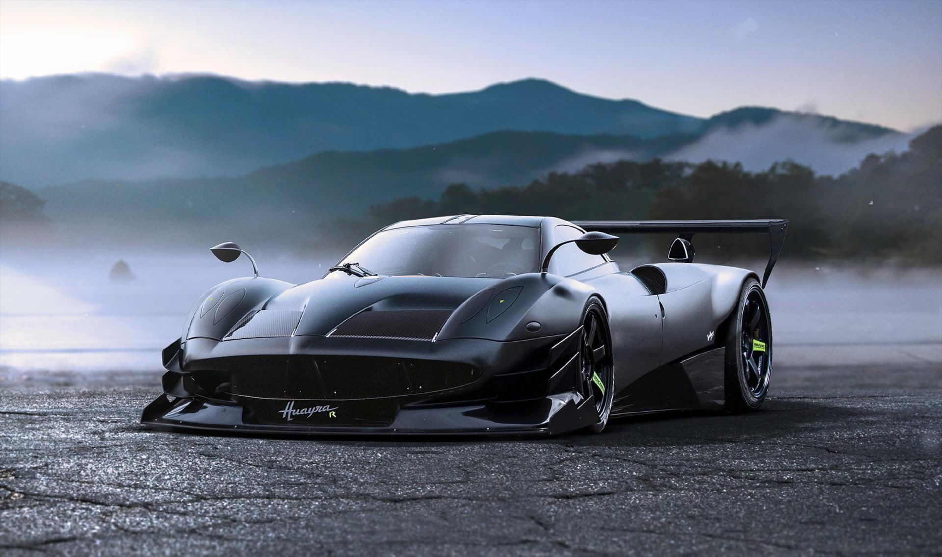 Zonda, nature, mode of transportation, activity, 1080P, sky, road, speed, sports race, mountain, outdoors, x11, auto racing, driving, competition, car, HD Wallpaper