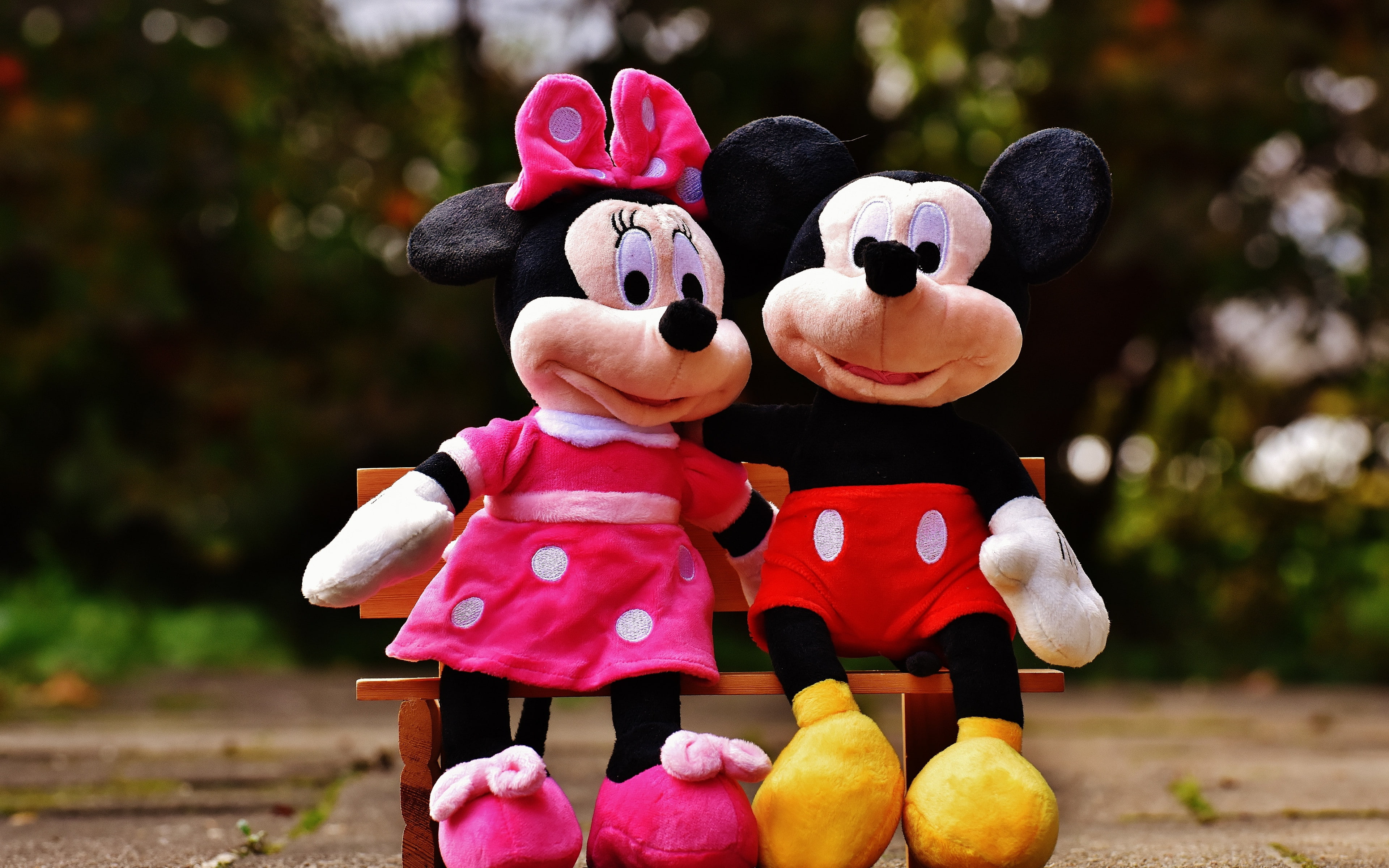 minnie mouse backgrounds, mickey mouse, Download 3840x2400 mickey mouse, mouse, toys, 4K, HD Wallpaper