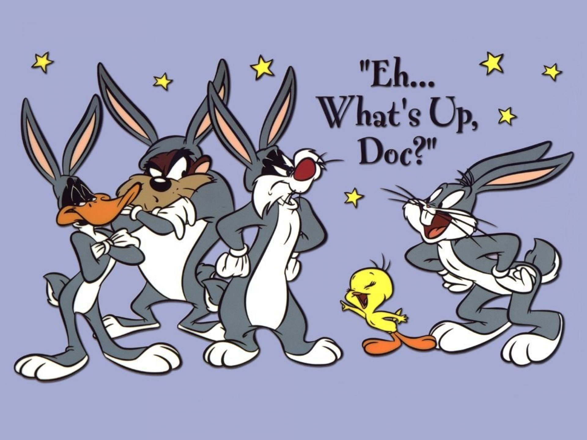 1080P, daffy, sylvester, bunny, bugs, HD Wallpaper