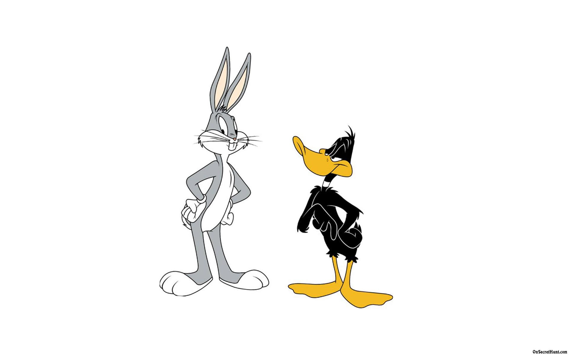 daffy, tunes, bunny, looney, 1080P, bugs, HD Wallpaper
