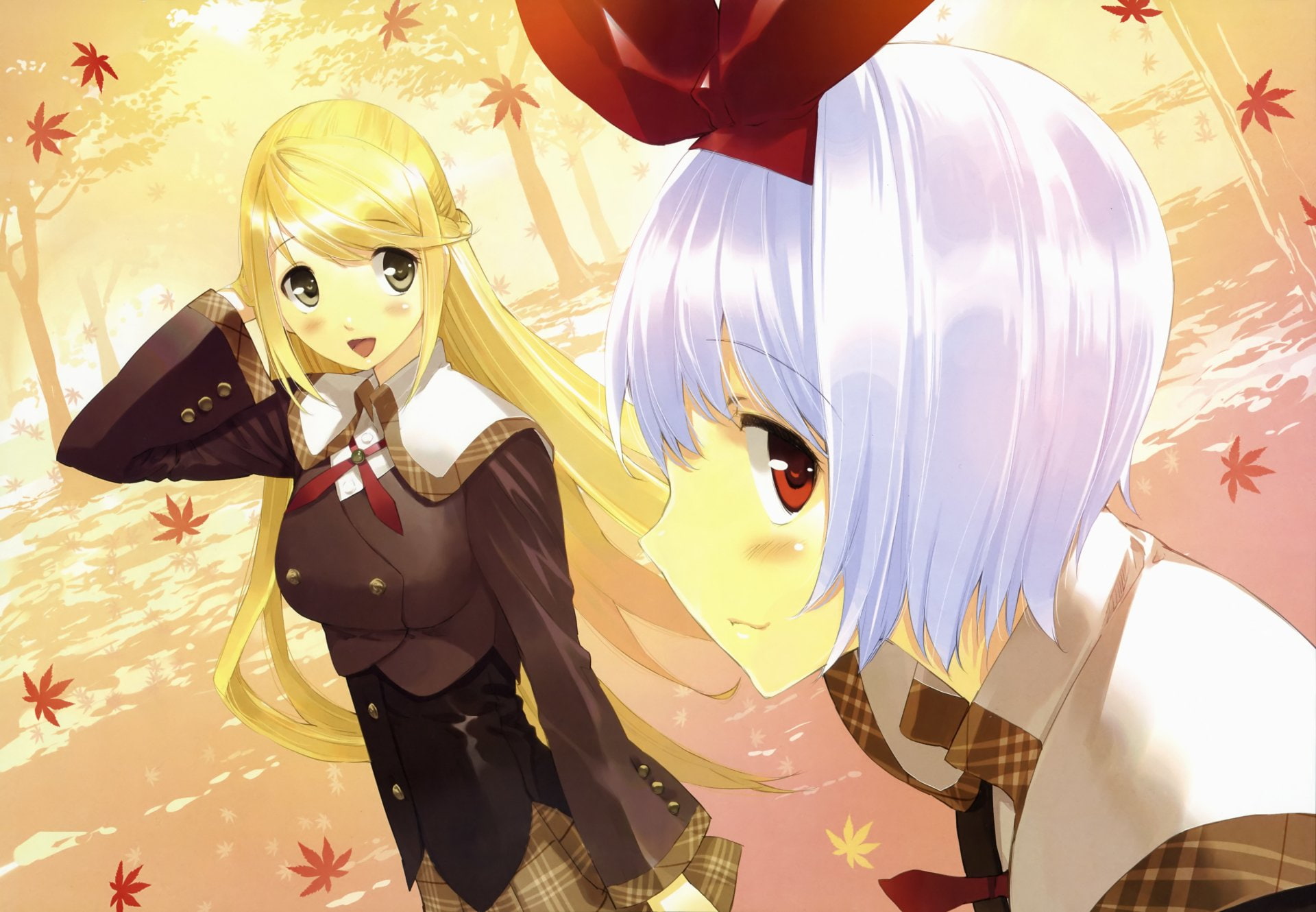 Akizora Ni Mau Confetti, Anime, Sakura Nanami, Yuki Kamishiro, 1080P, HD Wallpaper
