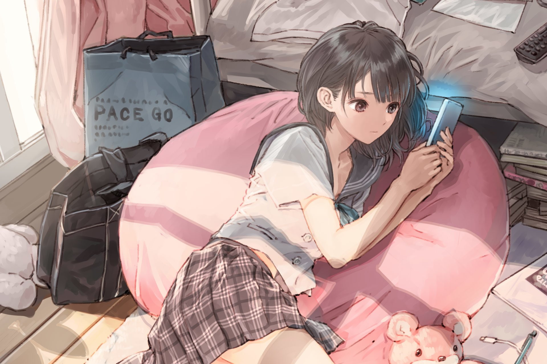 Shirai Hinako, Blue Reflection - Maboroshi ni Mau Shoujo no Ken, 1080P, Video Game, HD Wallpaper