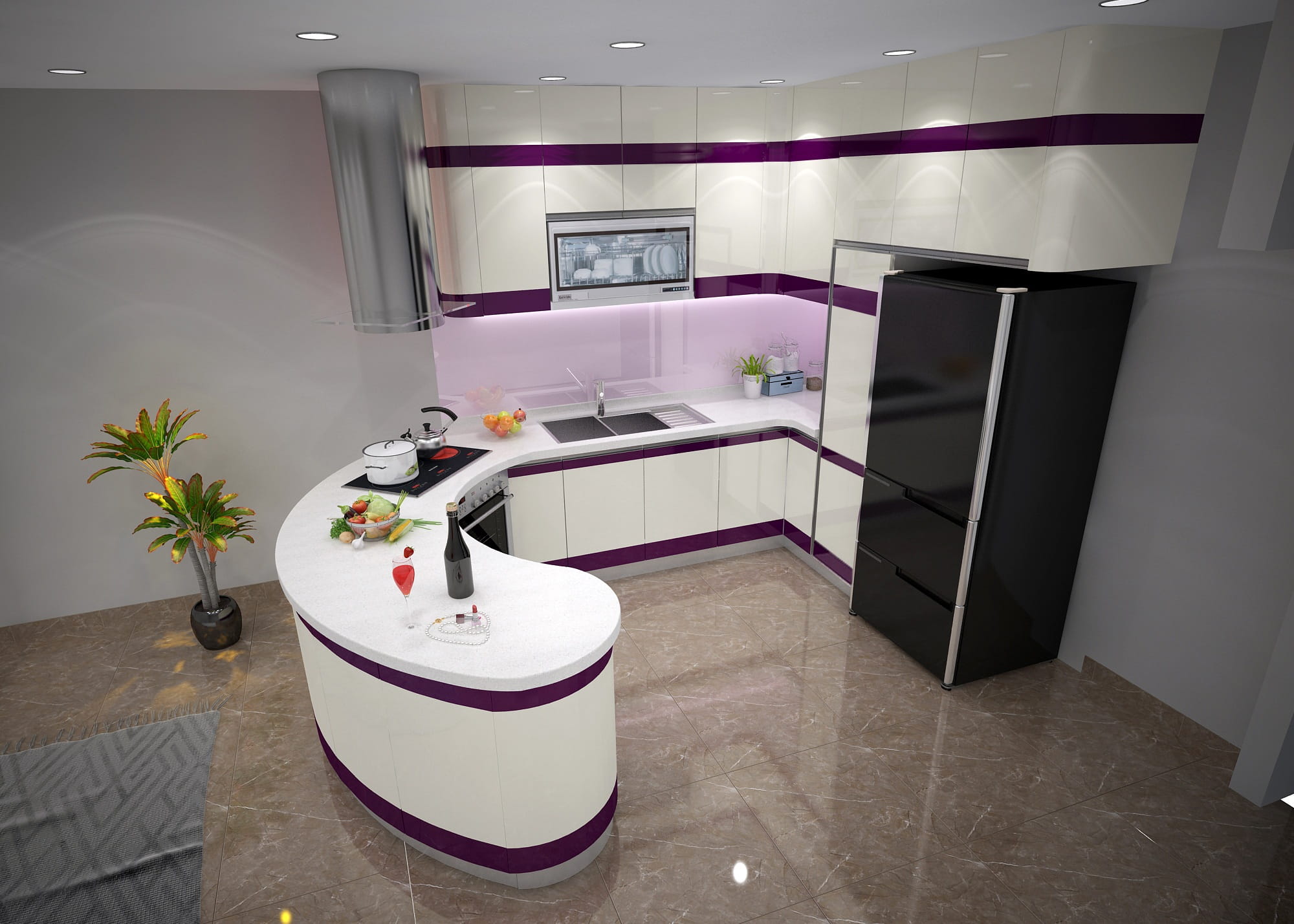 1080P, home, lighting equipment, wealth, furniture, table, tiled floor, illuminated, modern, home interior, chair, architecture, luxury, Dep, flooring, HD Wallpaper