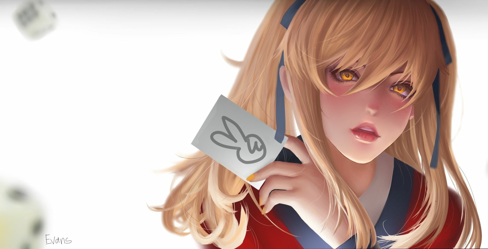 Kakegurui, Meari Saotome, 1080P, Anime, HD Wallpaper