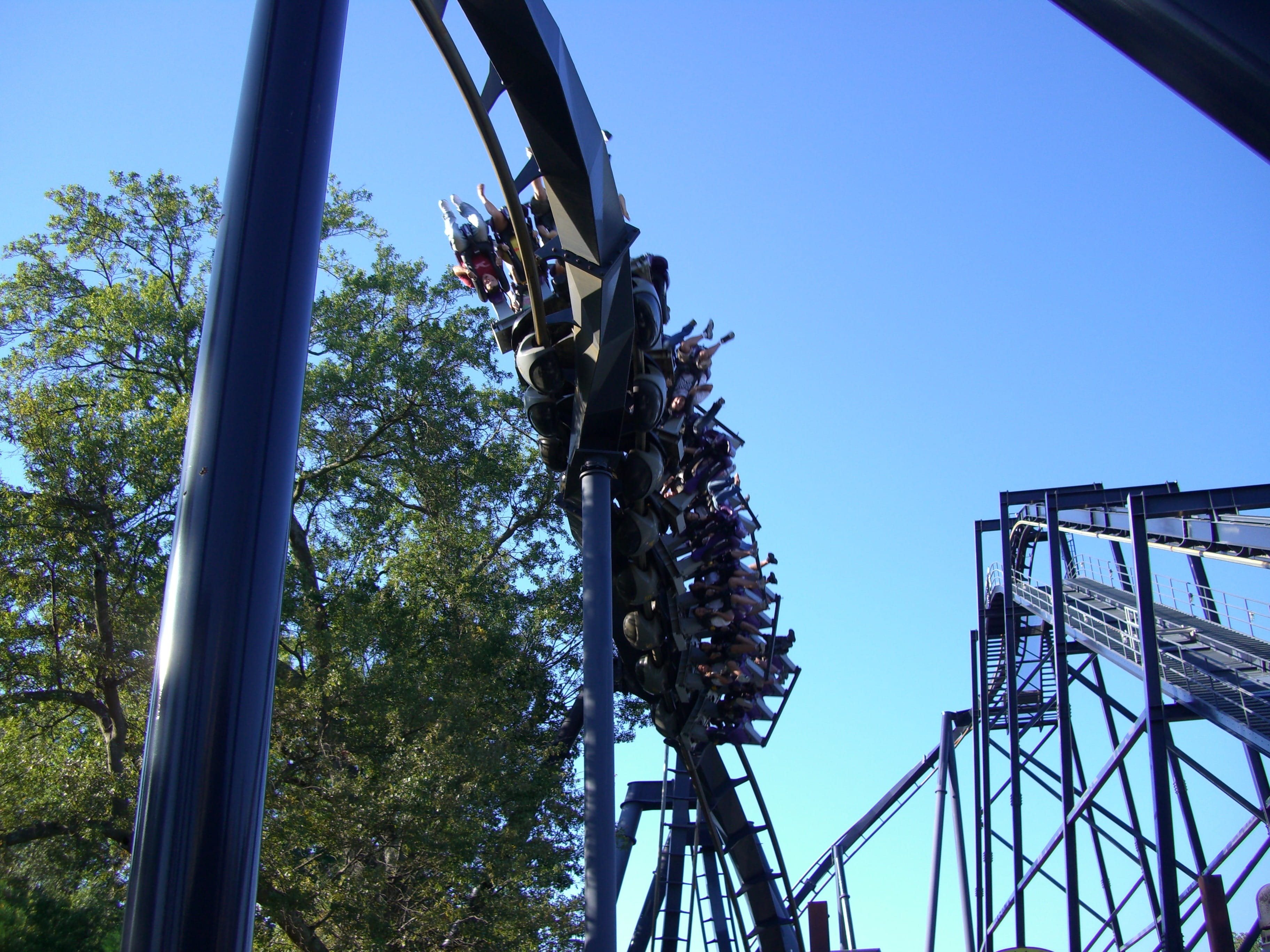 six flags over georgia, excitement, no people, ride, architecture, low angle view, fun, land vehicle, bicycle, wheel, amusement, built structure, sky, sunlight, HD Wallpaper