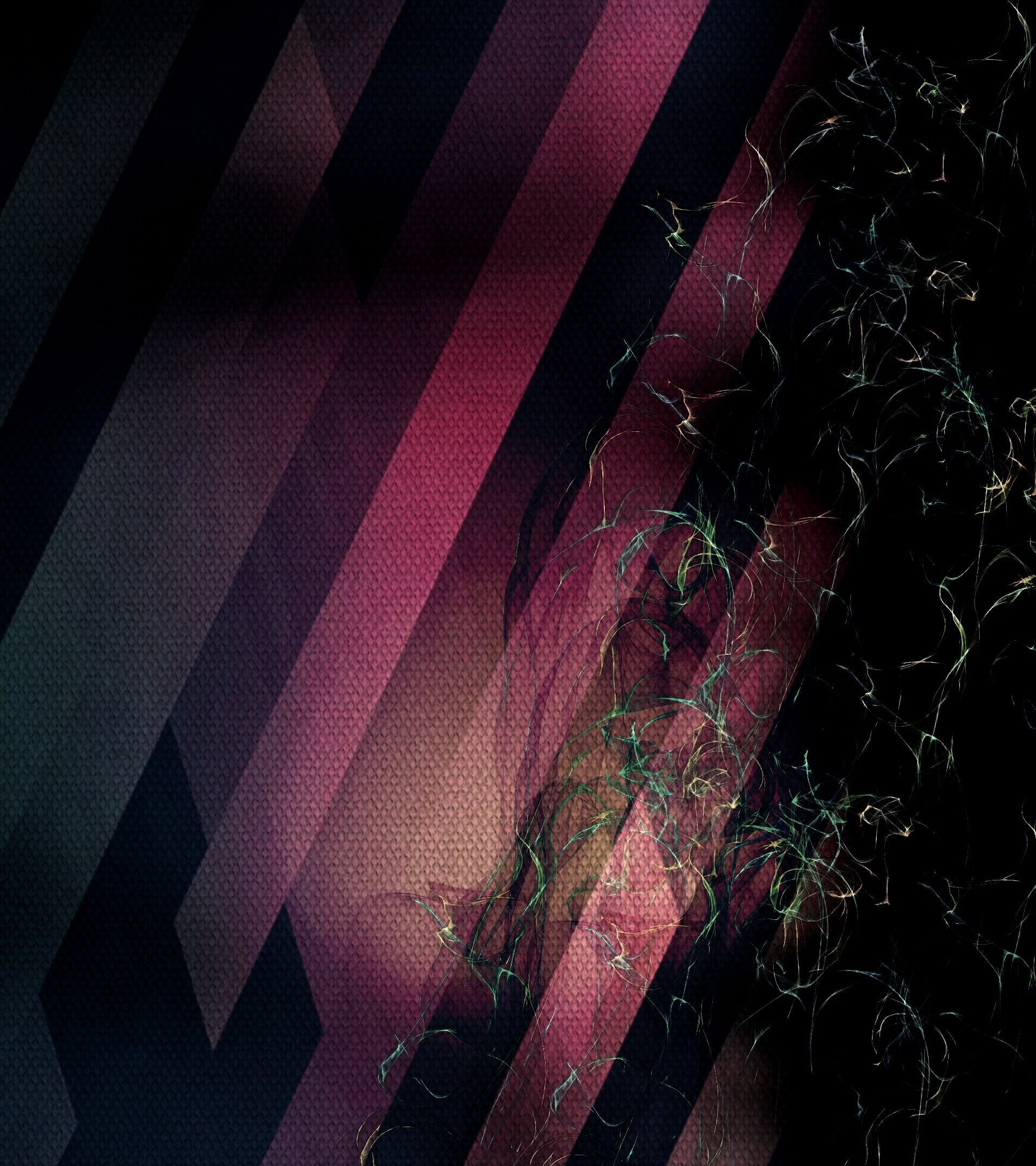 1080P, leaf, textile, purple, nature, illuminated, pattern, Android (operating system), plant part, growth, backgrounds, pink color, plant, red, close-up, Phone HD Wallpaper
