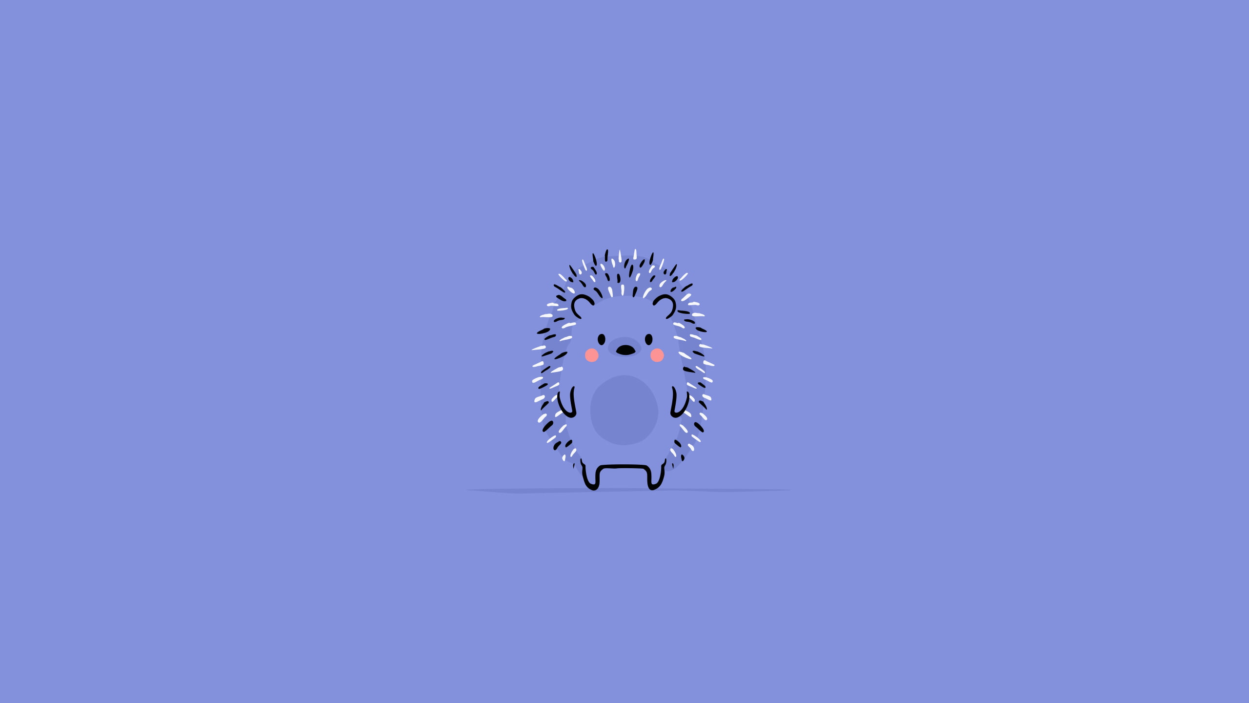 blue background, violet, animals, graphic design, 2K, HD Wallpaper