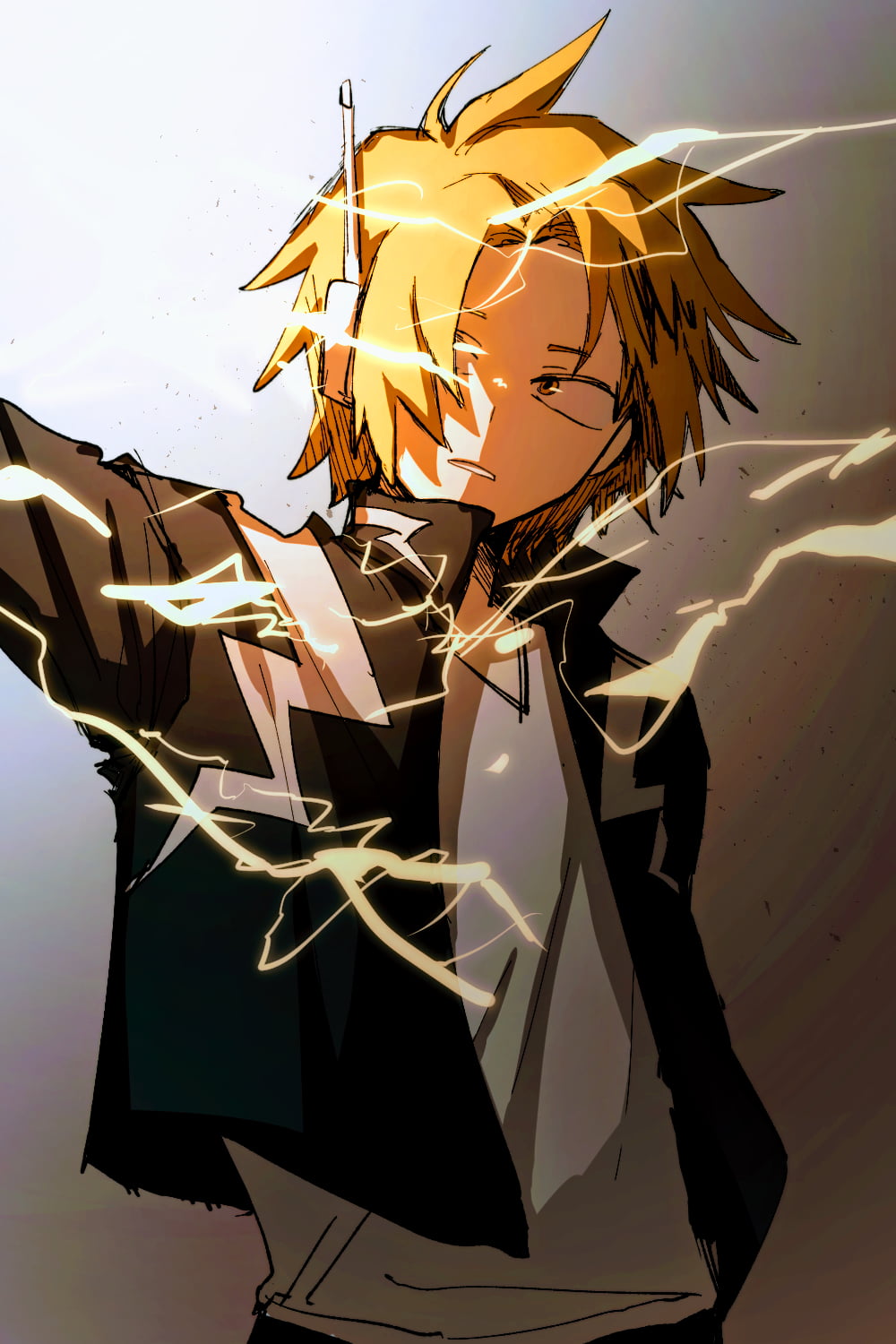 Boku no Hero Academia, 720P, anime boys, anime, vertical, Kaminari Denki, Phone HD Wallpaper