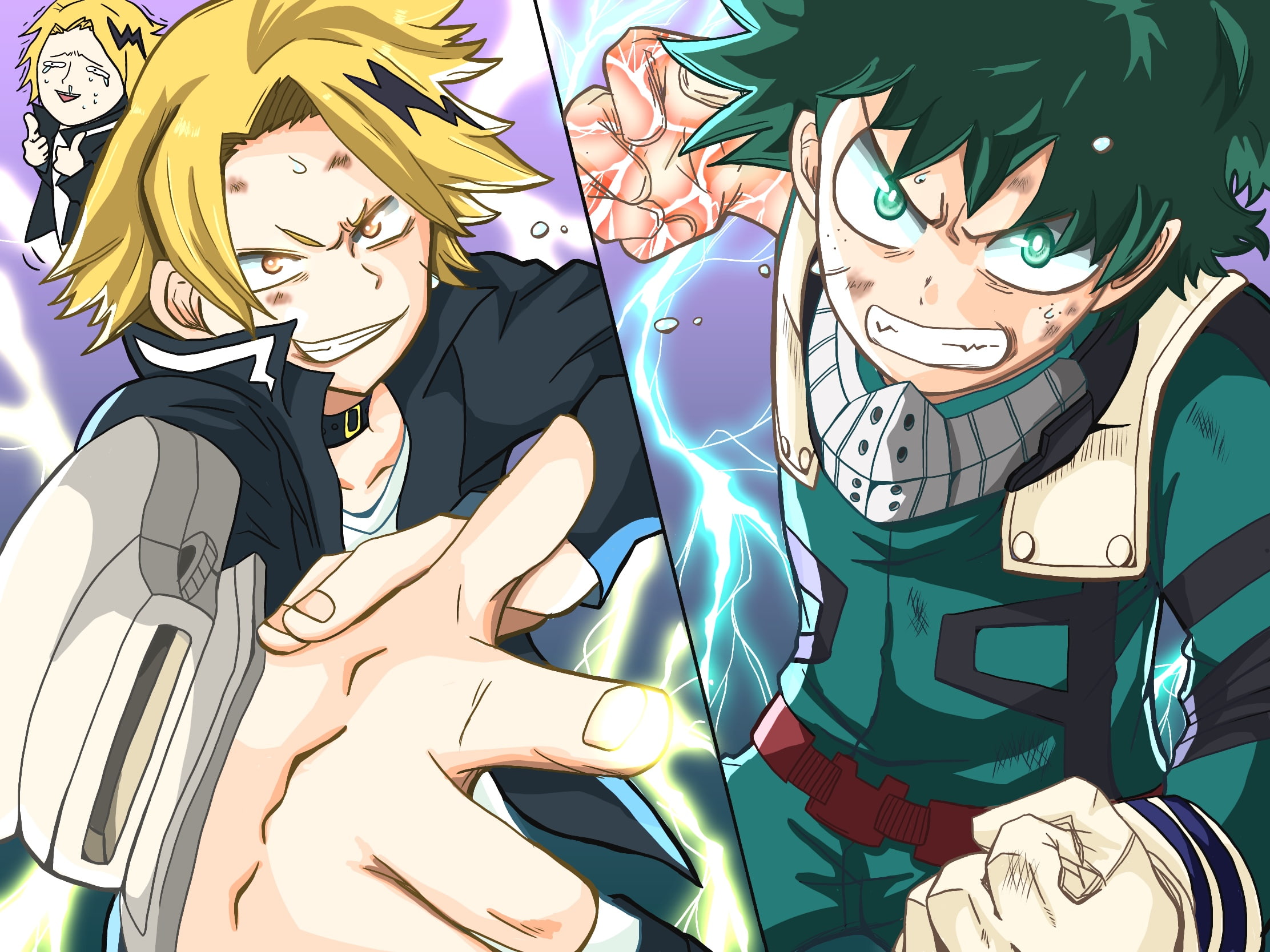 Denki Kaminari, My Hero Academia, Anime, 1080P, Izuku Midoriya, HD Wallpaper