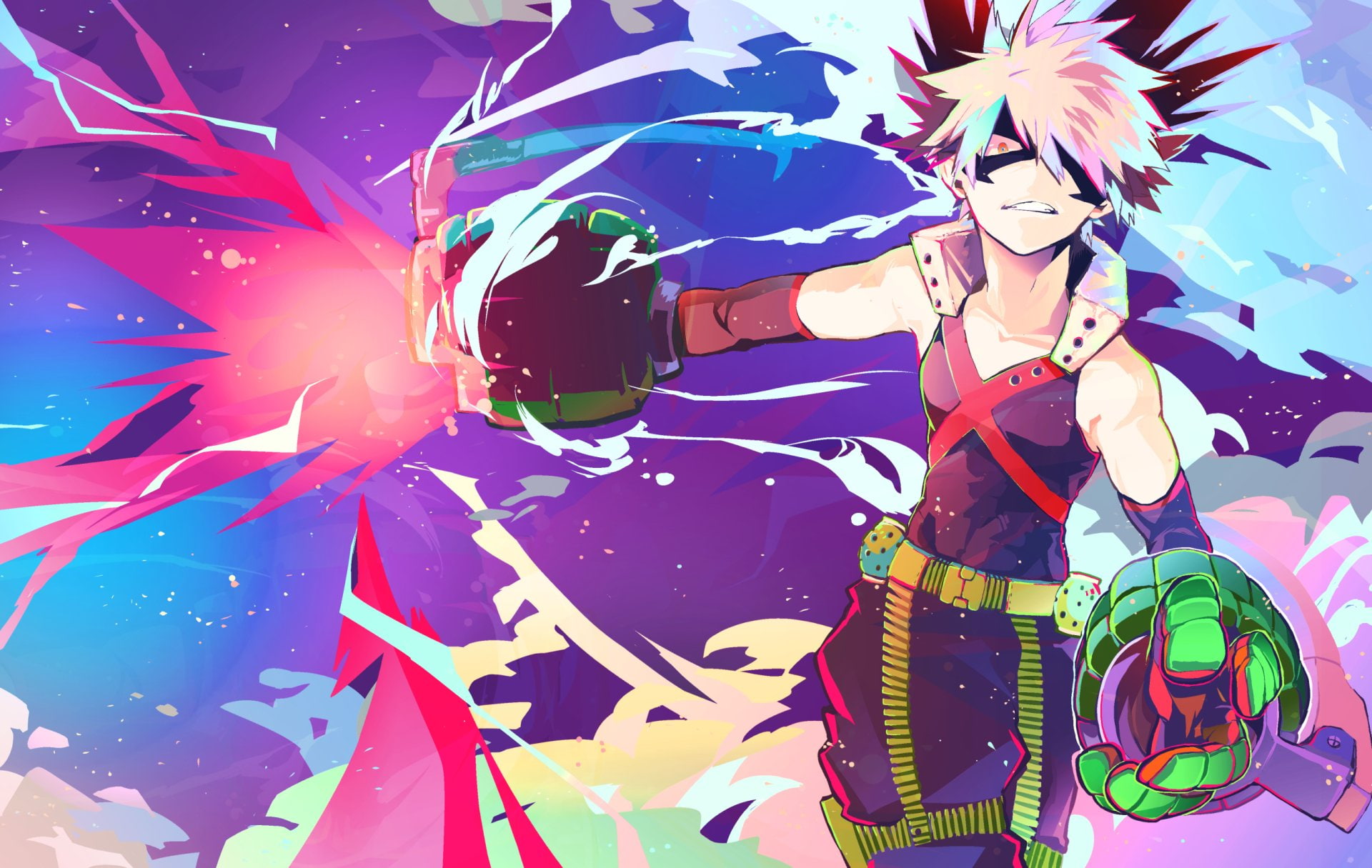 Katsuki Bakugou, 1080P, My Hero Academia, Anime, HD Wallpaper
