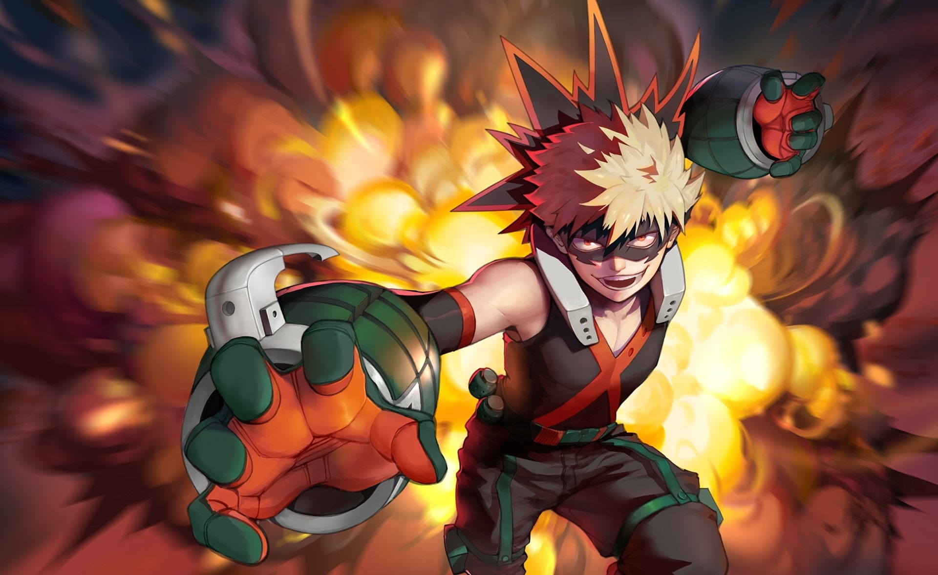 Katsuki Bakugou, 1080P, My Hero Academia, Anime, HD Wallpaper