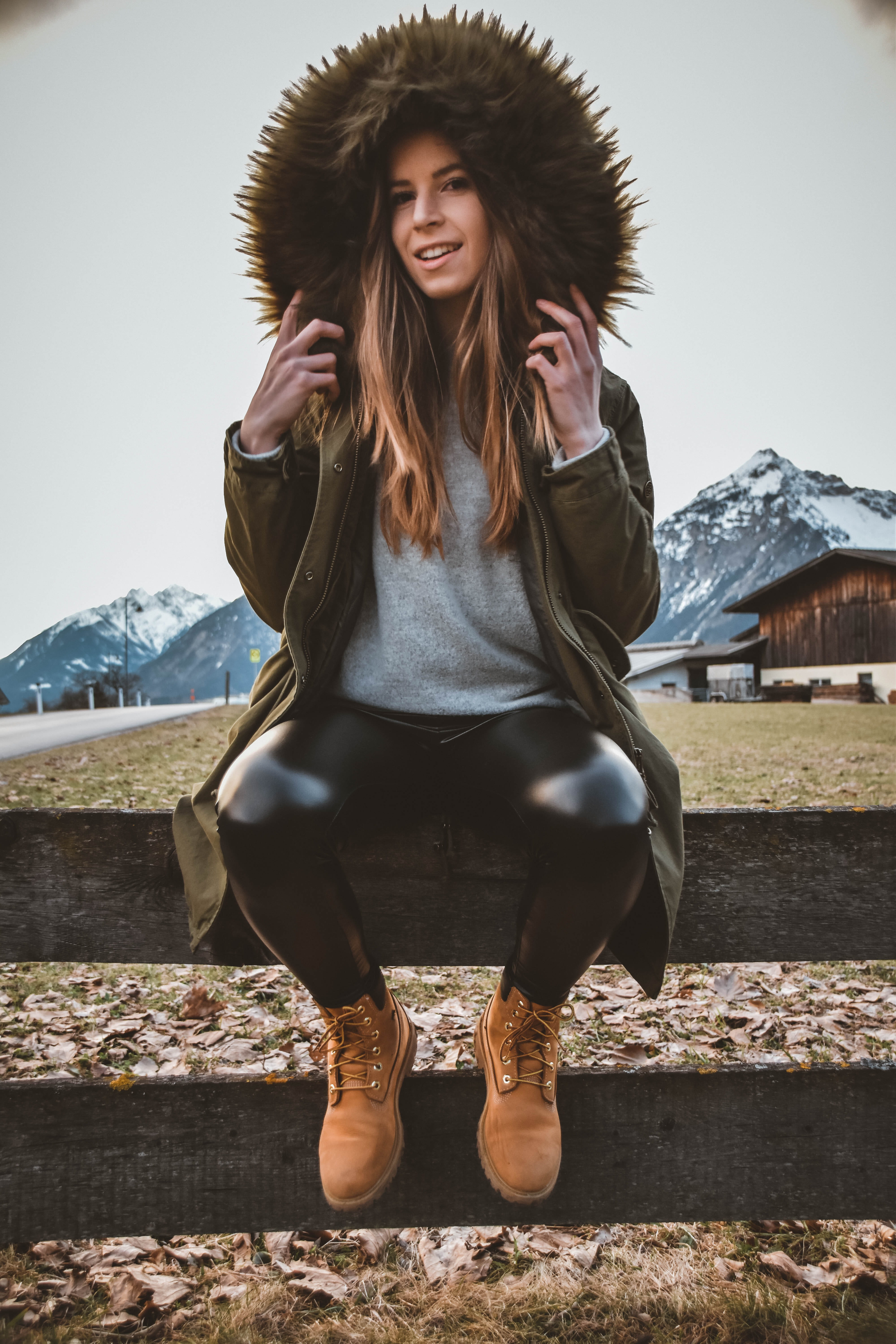 background, timberland, leisure activity, hair, winter, young adult, grass, women, beuatiful girl, smiling, day, girl, nature, teenager, warm clothing, Phone HD Wallpaper