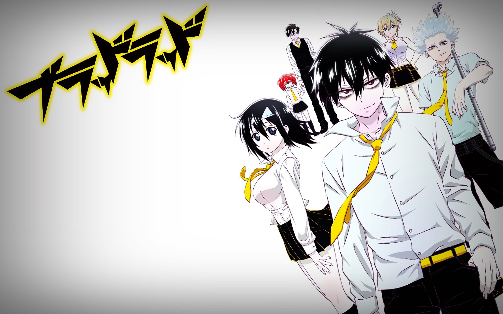 casual clothing, digital composite, text, indoors, people, real people, standing, gesturing, 1080P, blood lad, young adult, clothing, lifestyles, black color, HD Wallpaper