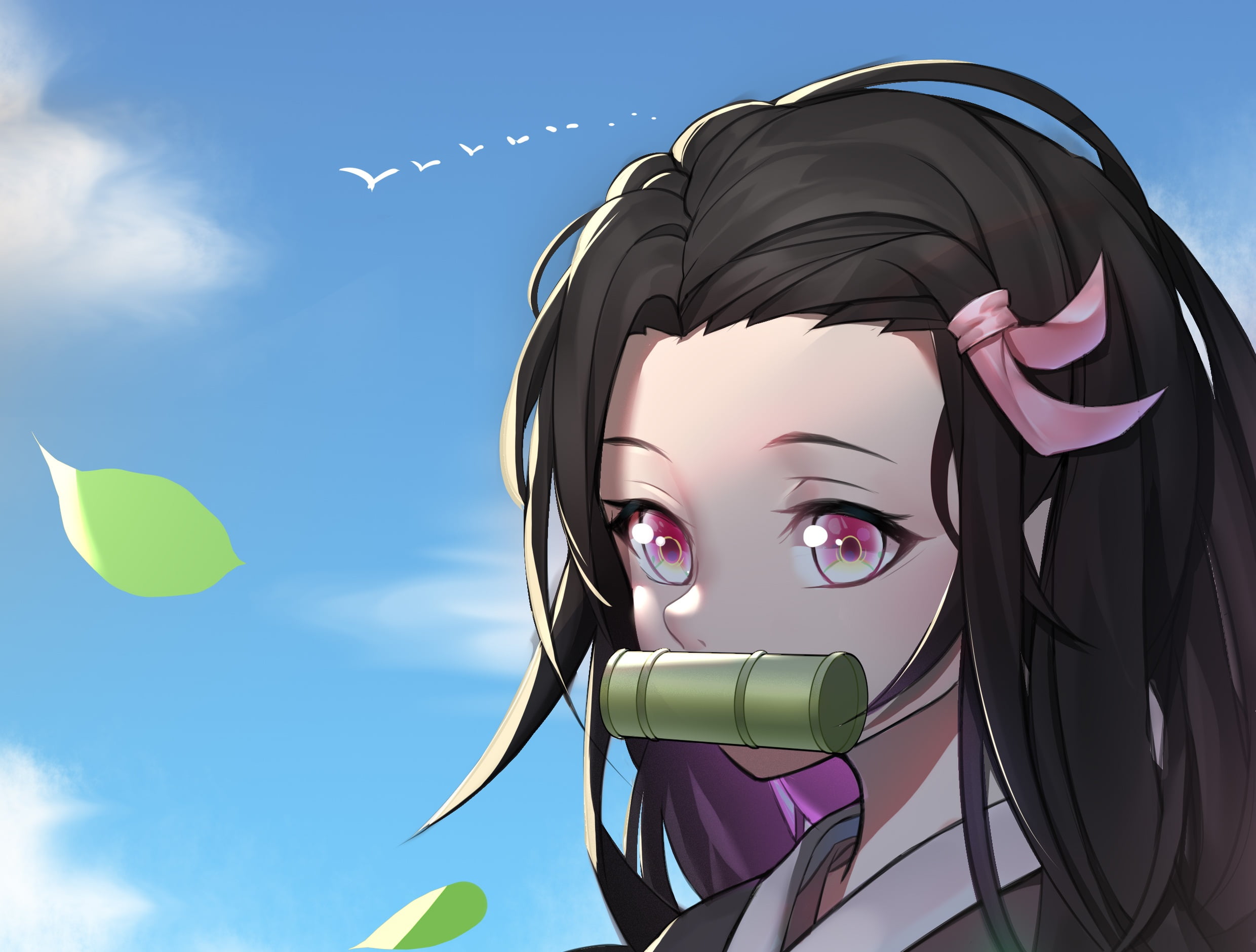 Demon Slayer: Kimetsu no Yaiba, Nezuko Kamado, 1080P, Anime, HD Wallpaper