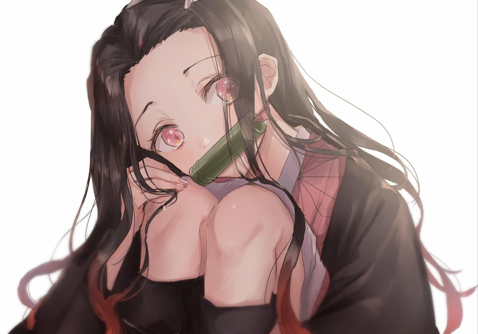 Kamado Nezuko, anime, 1080P, Oyuyu, Kimetsu no Yaiba, anime girls, HD Wallpaper