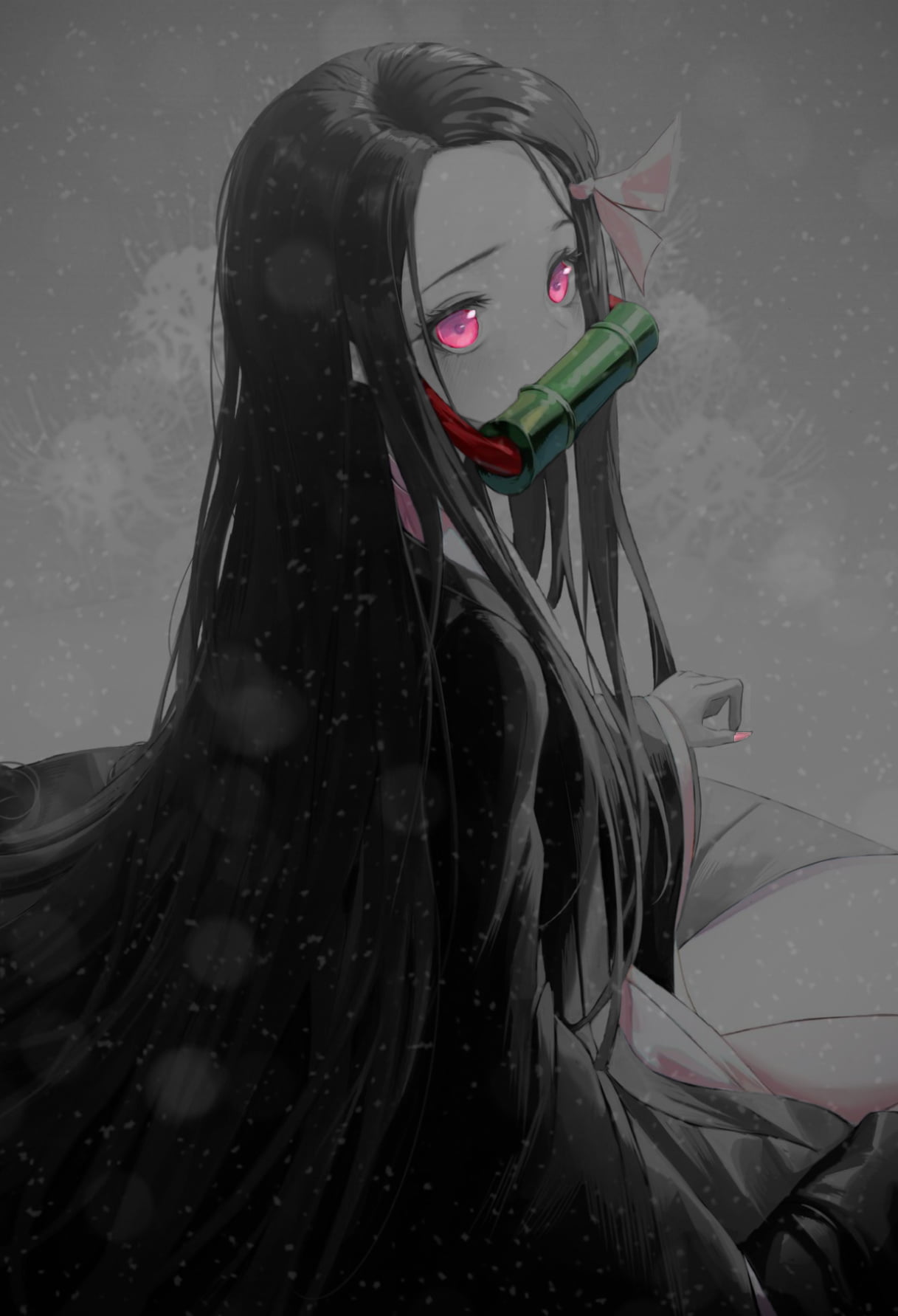 Demon Hunter, 720P, Kimetsu no Yaiba, Kamado Nezuko, Phone HD Wallpaper
