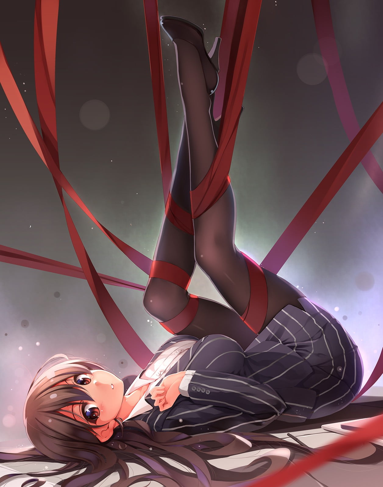 anime girls, human body part, professional sport, business suit, adult, females, two people, heels, brown eyes, men, 720P, sport, long hair, young adult, Phone HD Wallpaper