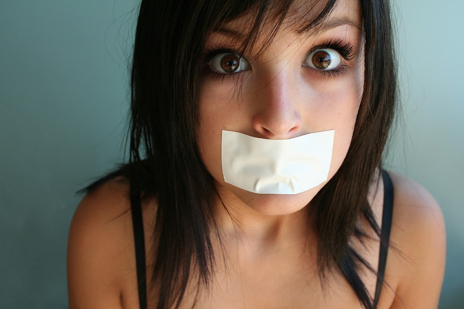 gagged, 720P, face, model, women, HD Wallpaper