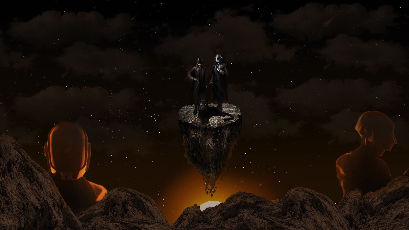 Daft Punk, galaxy, desginer, 720P, graphic design, HD Wallpaper