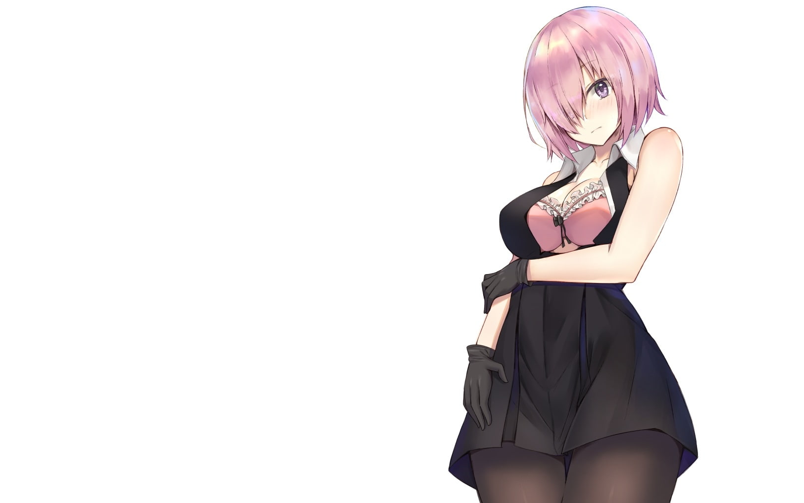 kanikou, konachan, grand, gloves, fate, hair, breasts, eyes, hold, pantyhose, bra, purple, dress, (series), 720P, 244399, short, underwear, com, pink, HD Wallpaper