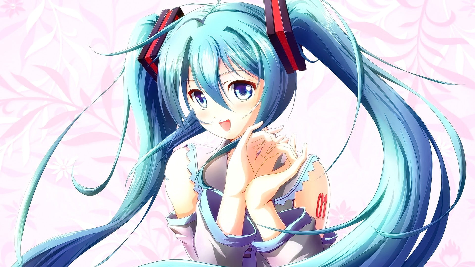 close-up, long hair, lifestyles, Vocaloid, hairstyle, art and craft, blue eyes, indoors, multi colored, anime girls, anime, Hatsune Miku, leisure activity, HD Wallpaper