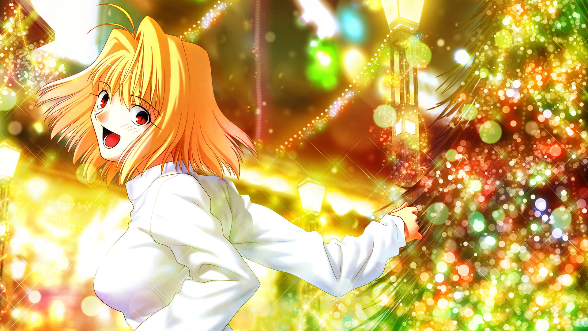 Christmas, Shingetsutan Tsukihime, Tsukihime, Anime, 1080P, Arcueid Brunestud, HD Wallpaper