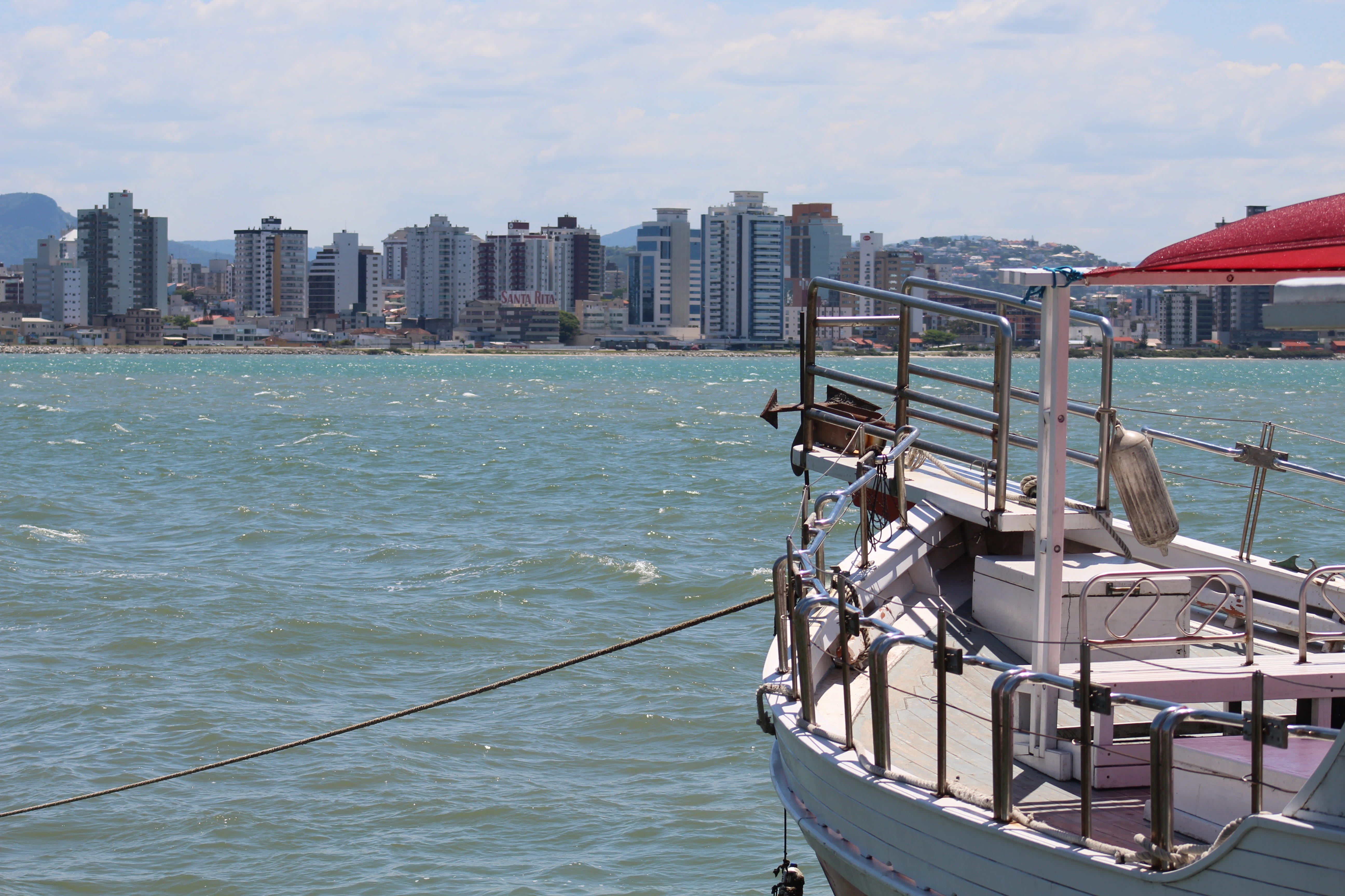 waterfront, santa catarina, beach, railing, travel, cityscape, office building exterior, landscape, architecture, 5K, mar, building exterior, beira-mar norte, HD Wallpaper