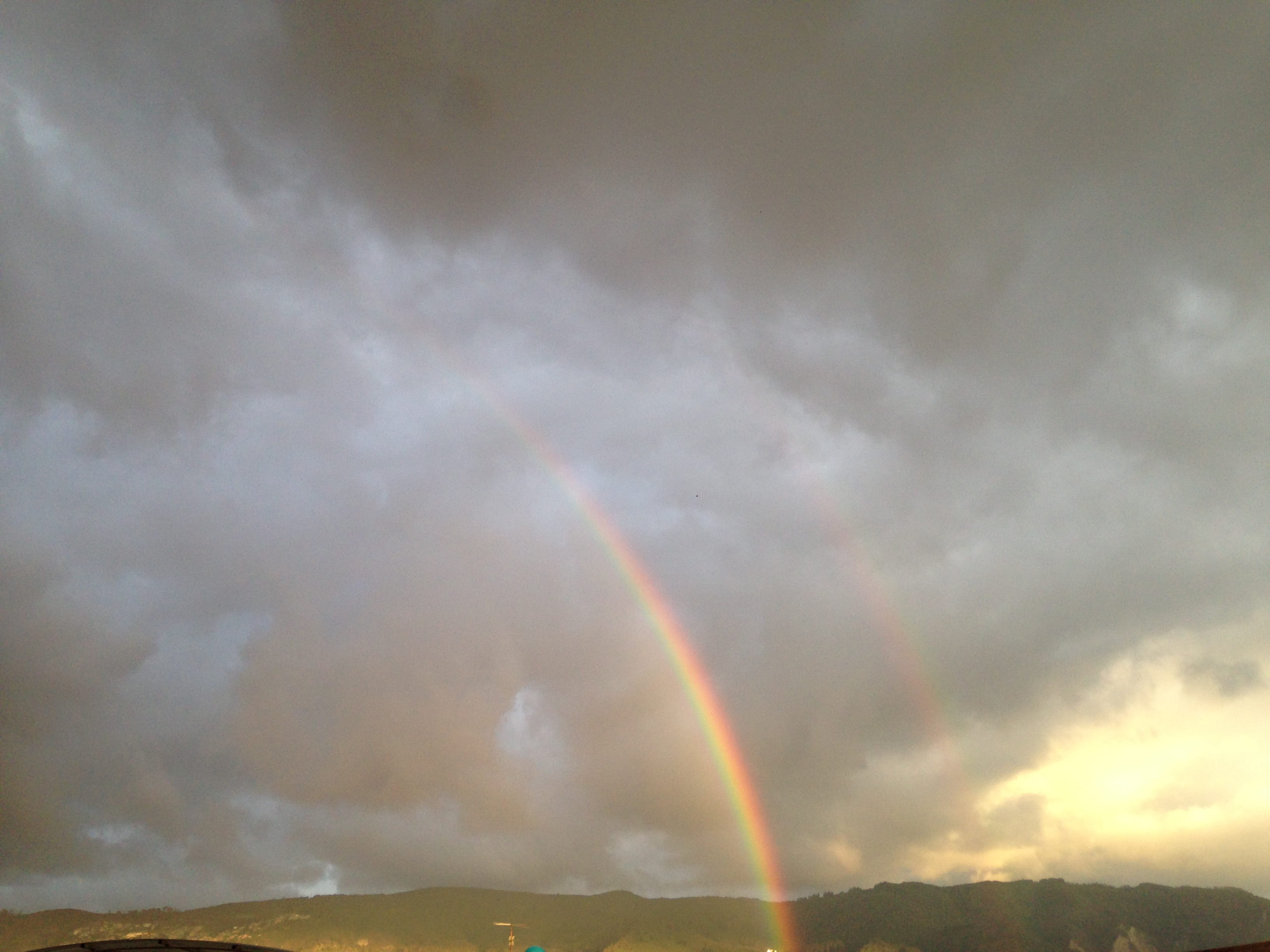 no people, tranquility, rainbow, sky, bogotá, storm, ominous, meteorology, overcast, 2K, environment, tranquil scene, outdoors, multi colored, beauty in nature, HD Wallpaper